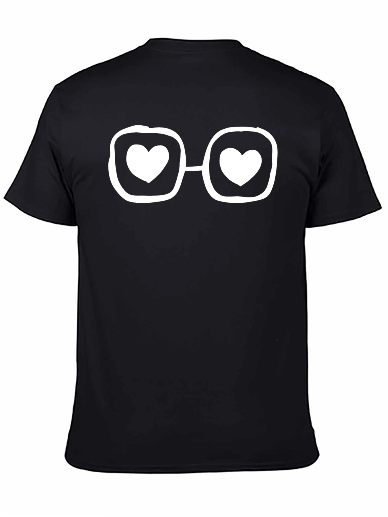Heart Glasses Graphic Tee - Trendy Unisex T-Shirt