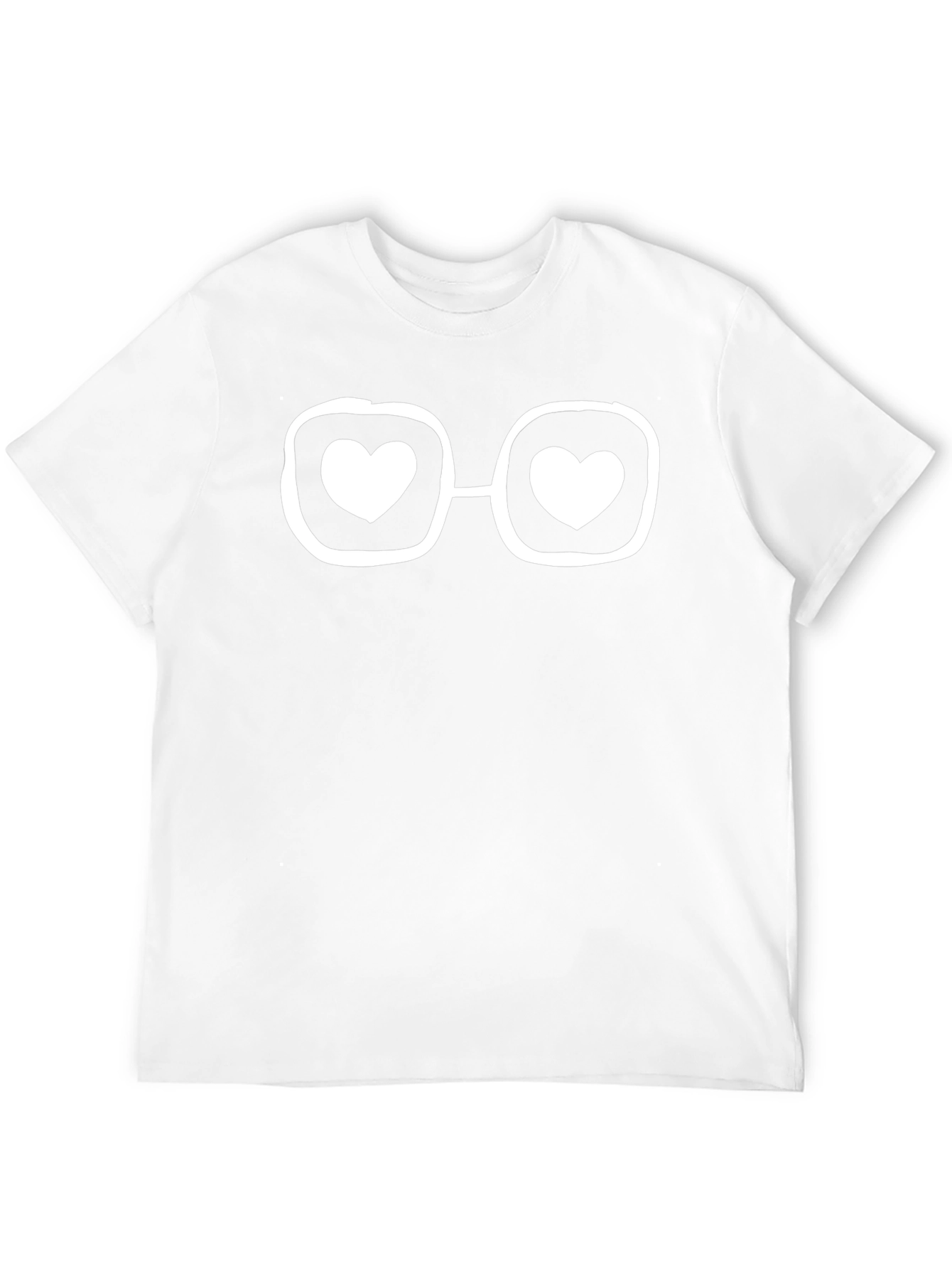 Heart Glasses Graphic Tee - Trendy Unisex T-Shirt