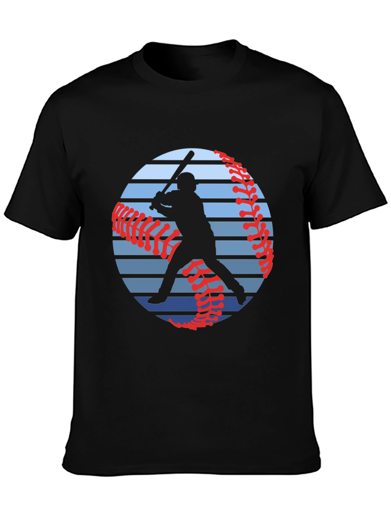Baseball Silhouette Graphic T-Shirt