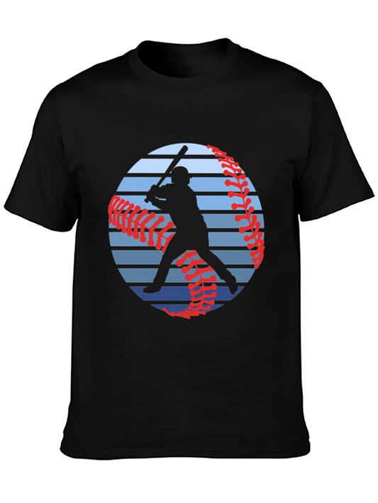 Baseball Silhouette Graphic T-Shirt