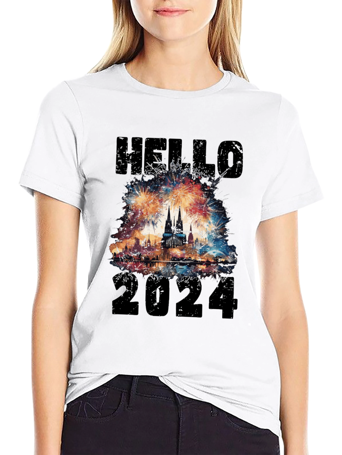 Hello 2024 New Year Celebration T-Shirt