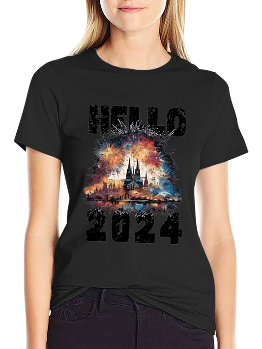 Hello 2024 New Year Celebration T-Shirt