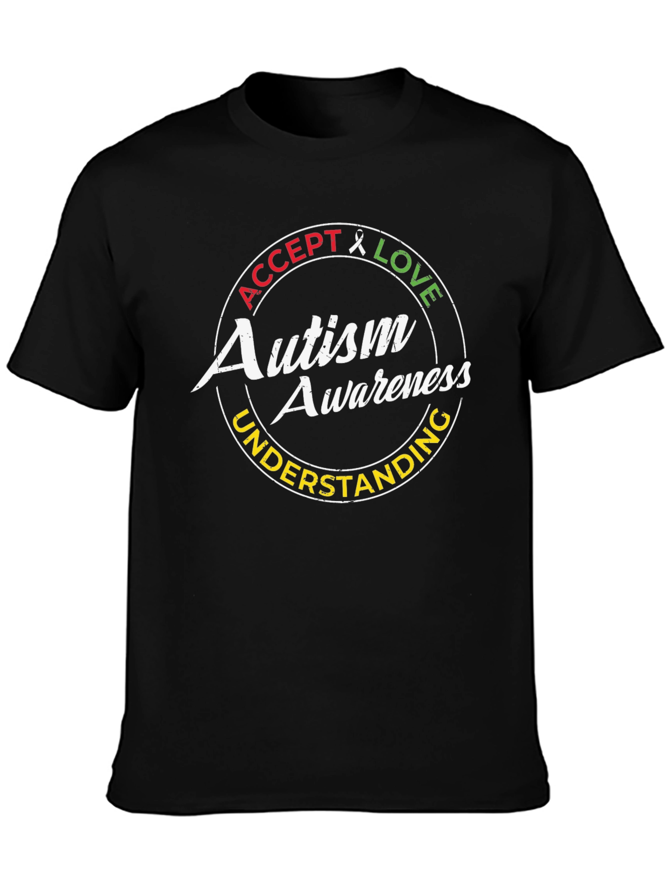 Autism Awareness Graphic Tee - Accept Love Understand