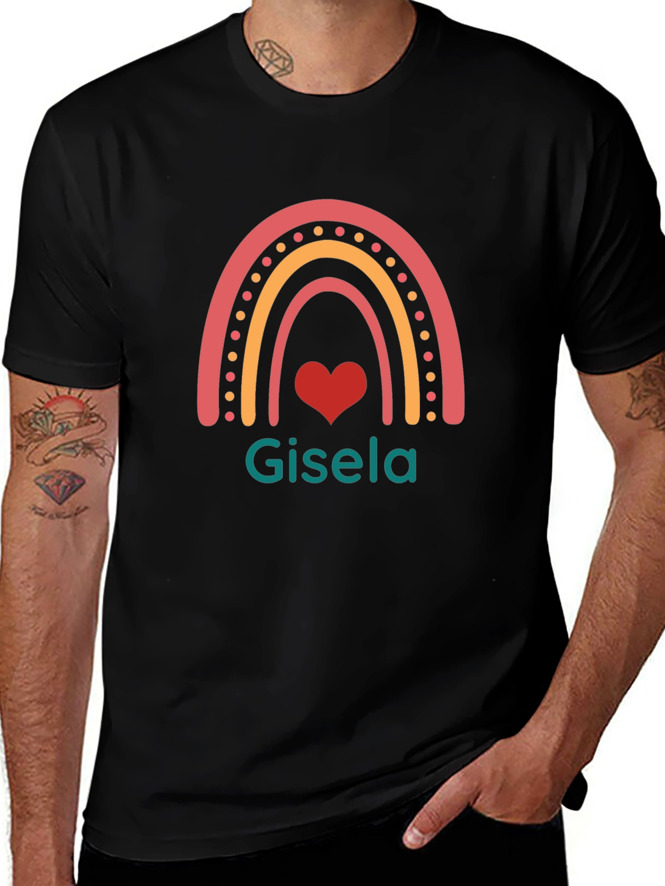 Gisela Rainbow Heart T-Shirt