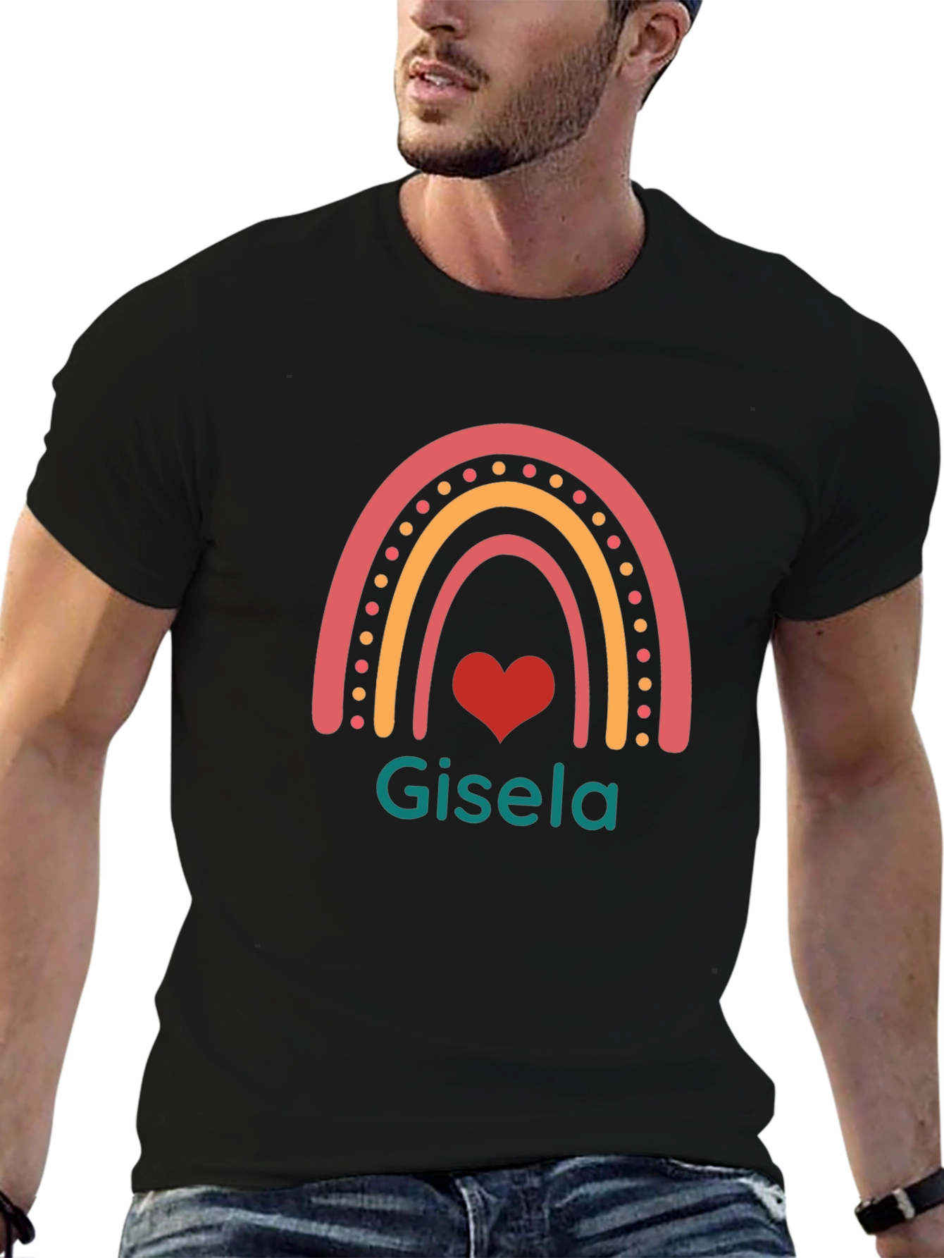 Gisela Rainbow Heart T-Shirt