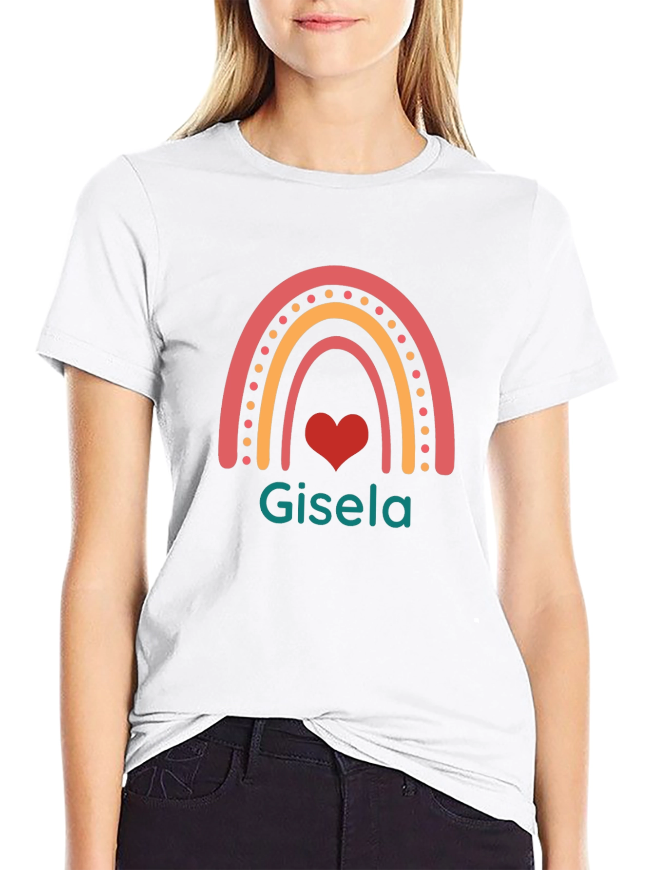Gisela Rainbow Heart T-Shirt