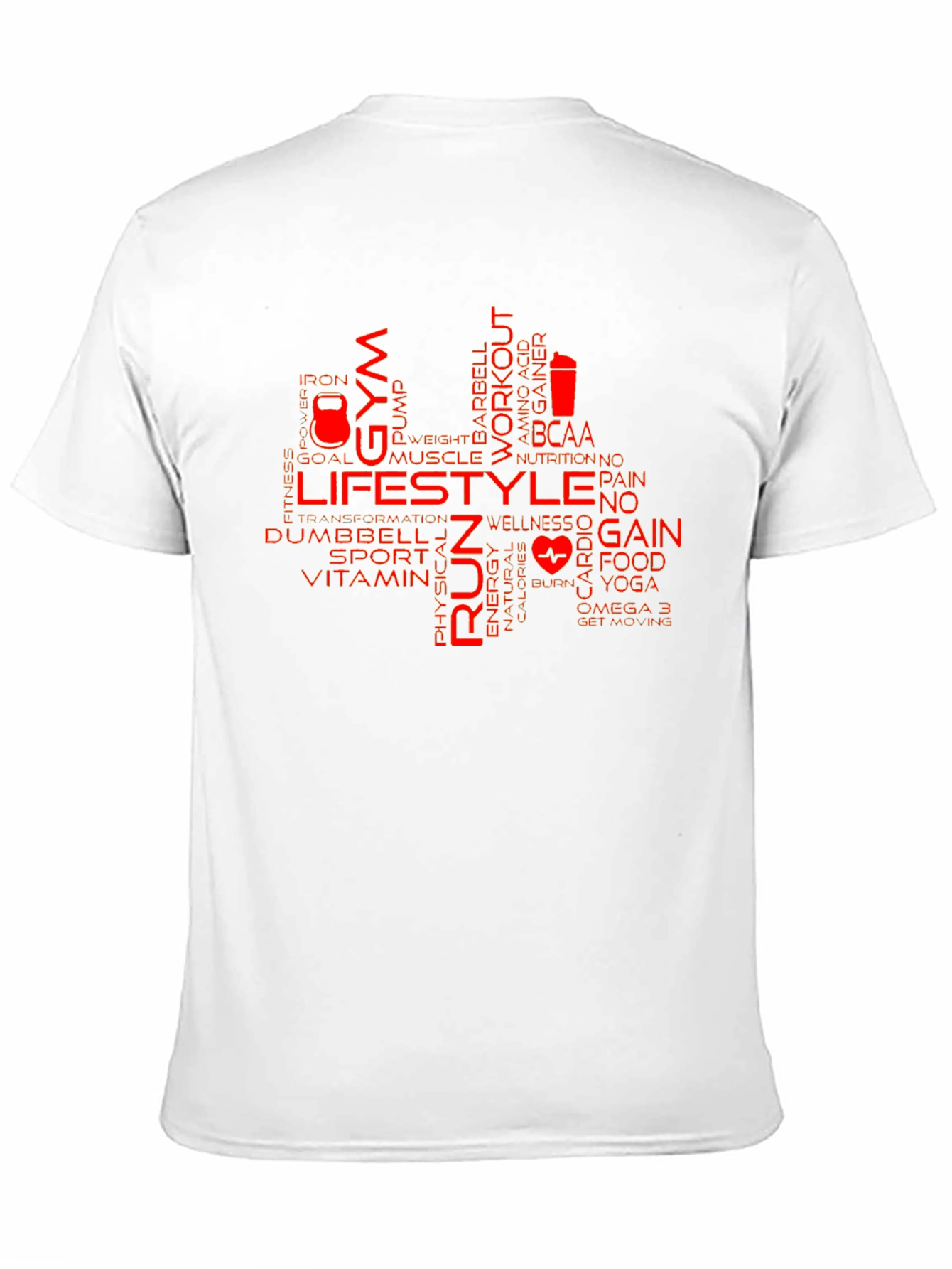 Gym & Fitness Word Art T-Shirt