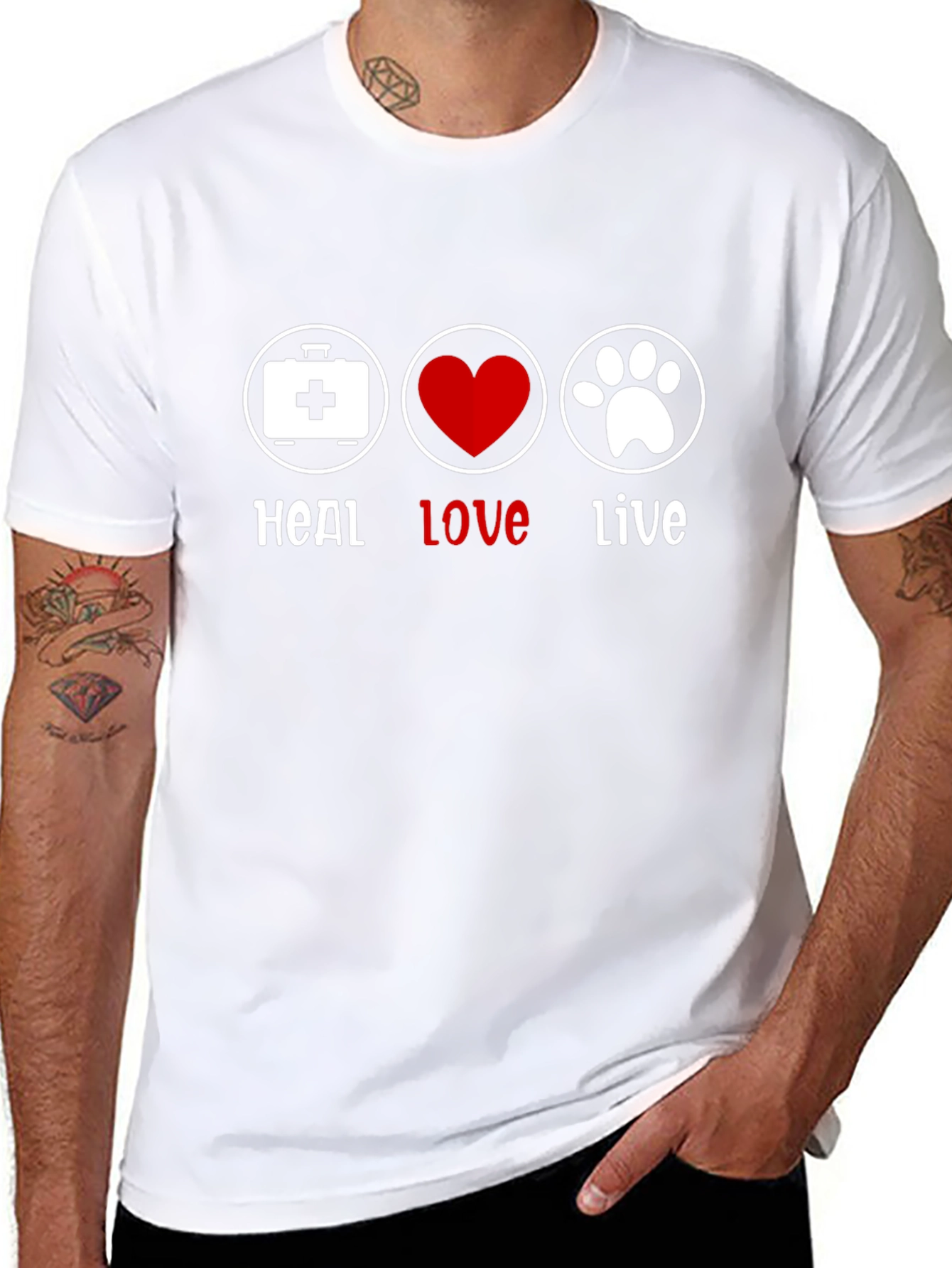 Heal Love Live Vet Tech T-Shirt