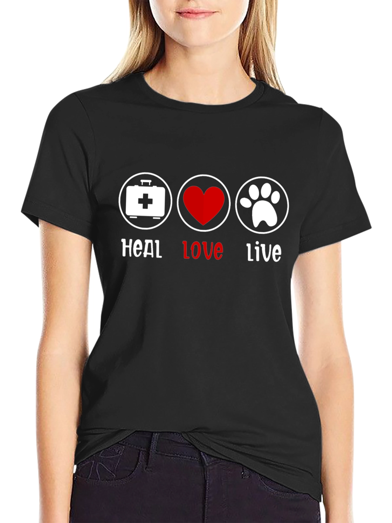 Heal Love Live Vet Tech T-Shirt