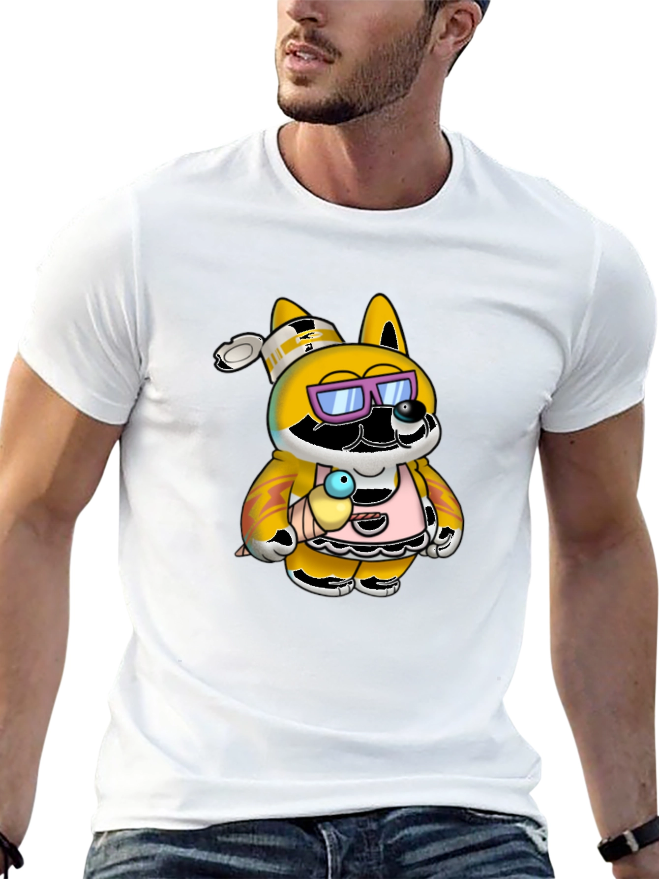 Cool Chef Dog Graphic T-Shirt