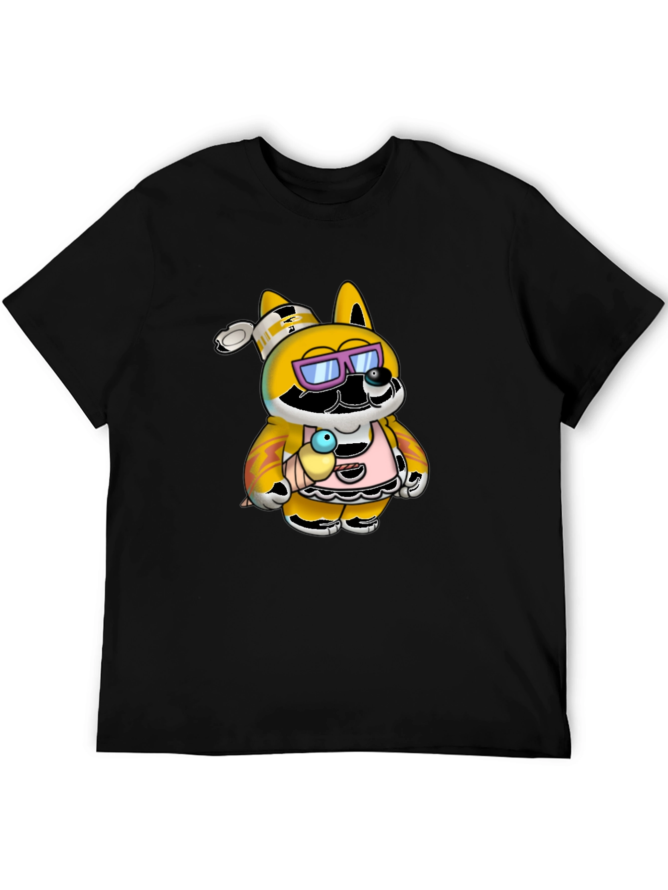Cool Chef Dog Graphic T-Shirt