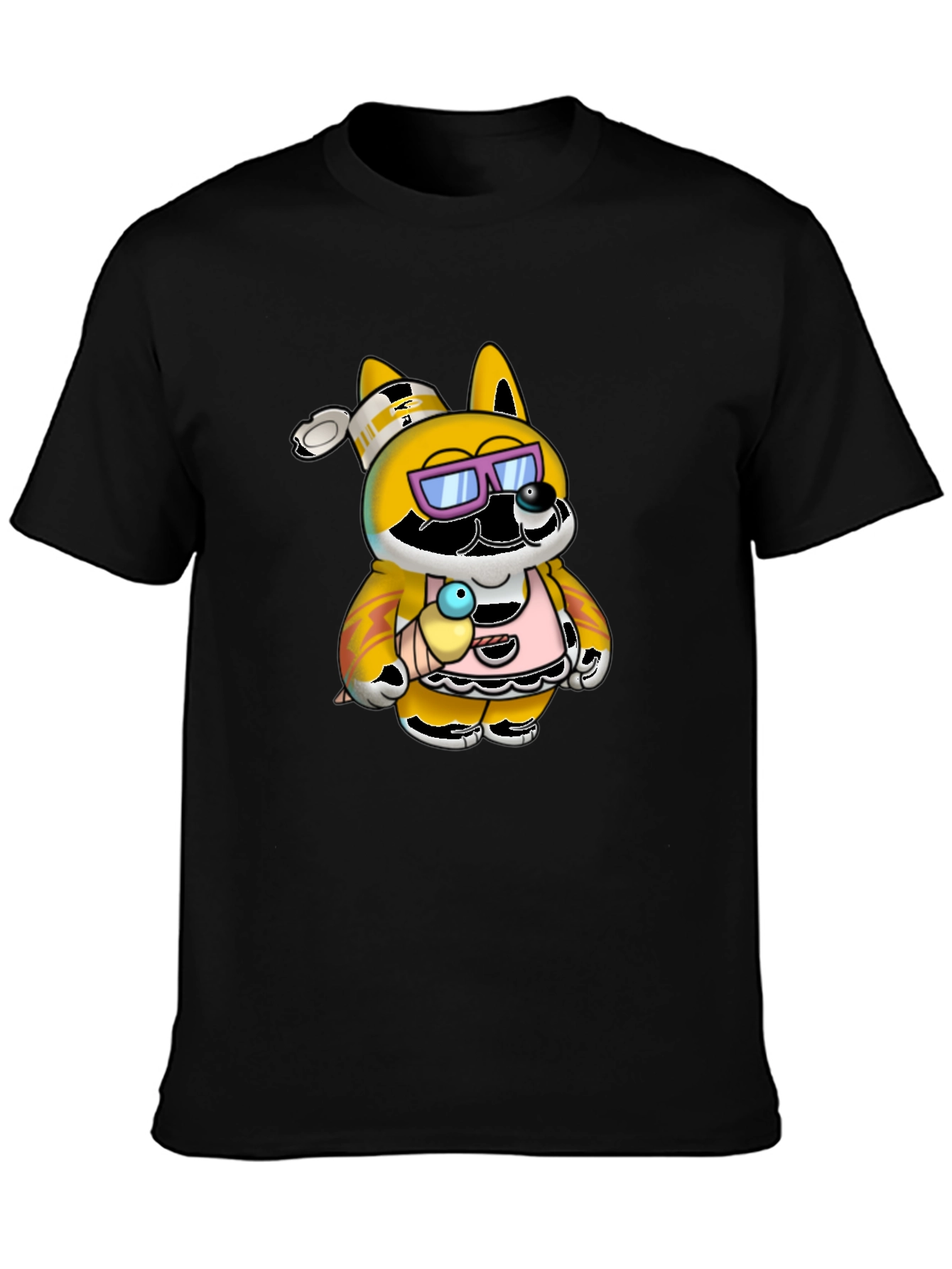 Cool Chef Dog Graphic T-Shirt