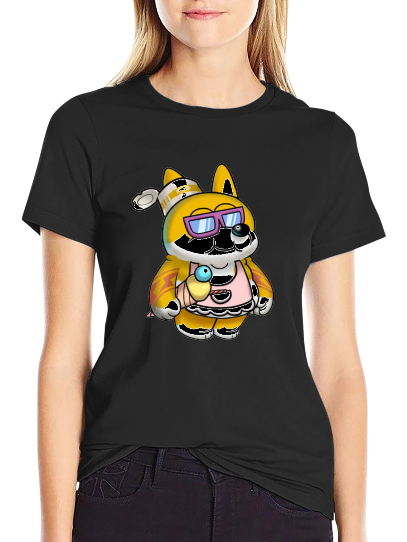Cool Chef Dog Graphic T-Shirt