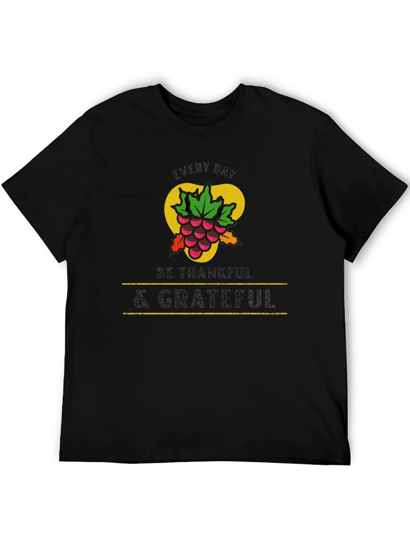 Grape Cluster Graphic Tee - Black