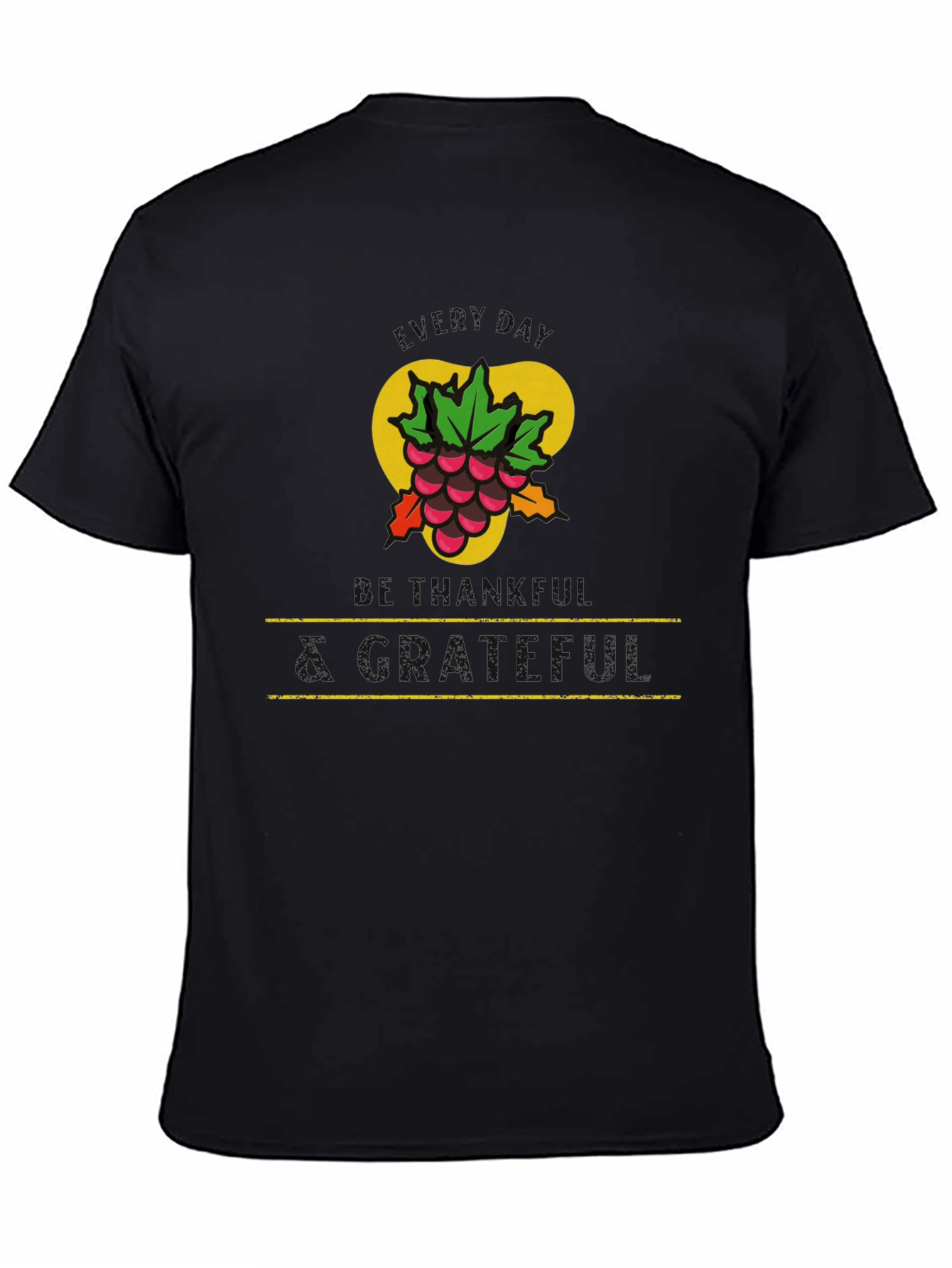 Grape Cluster Graphic Tee - Black