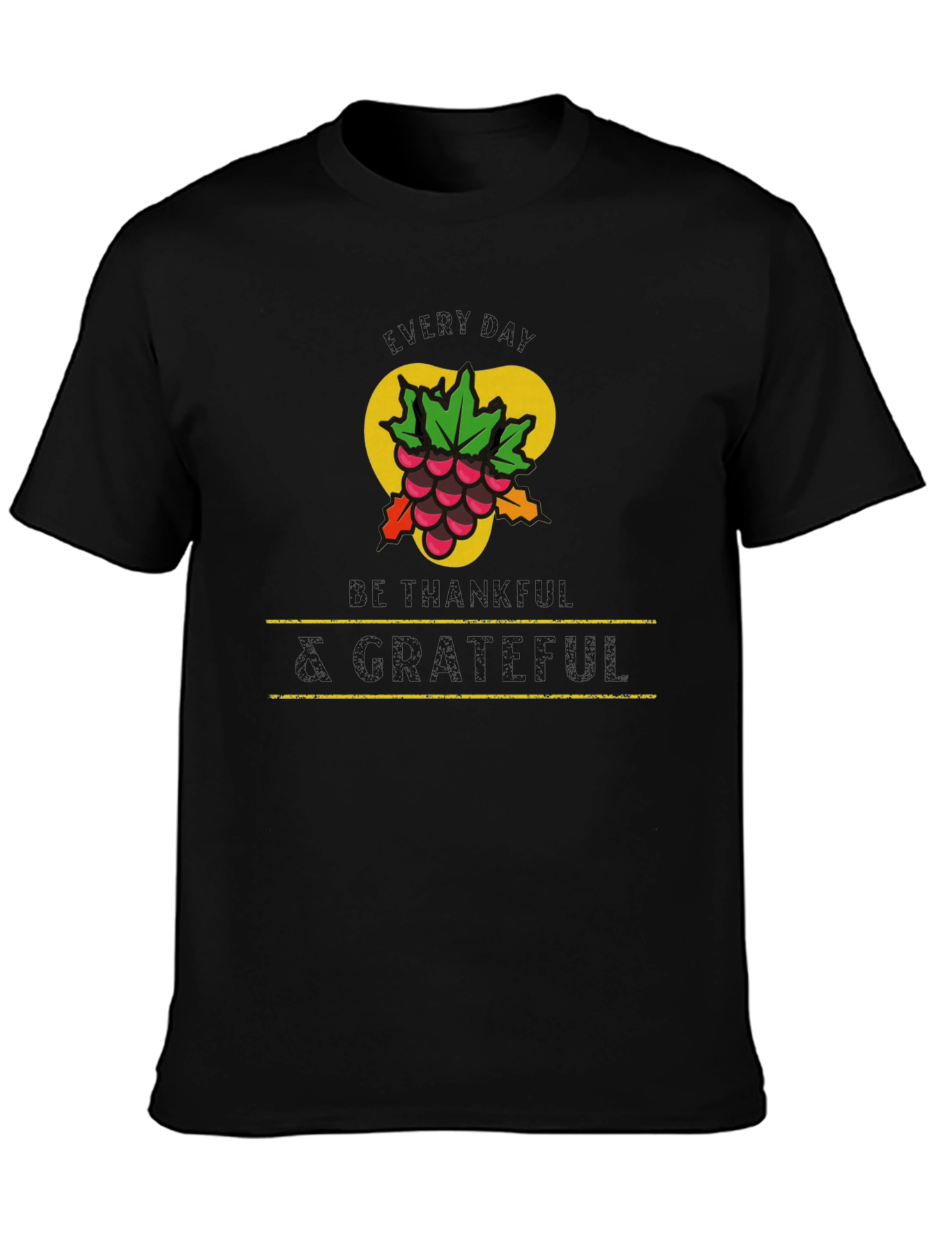 Grape Cluster Graphic Tee - Black