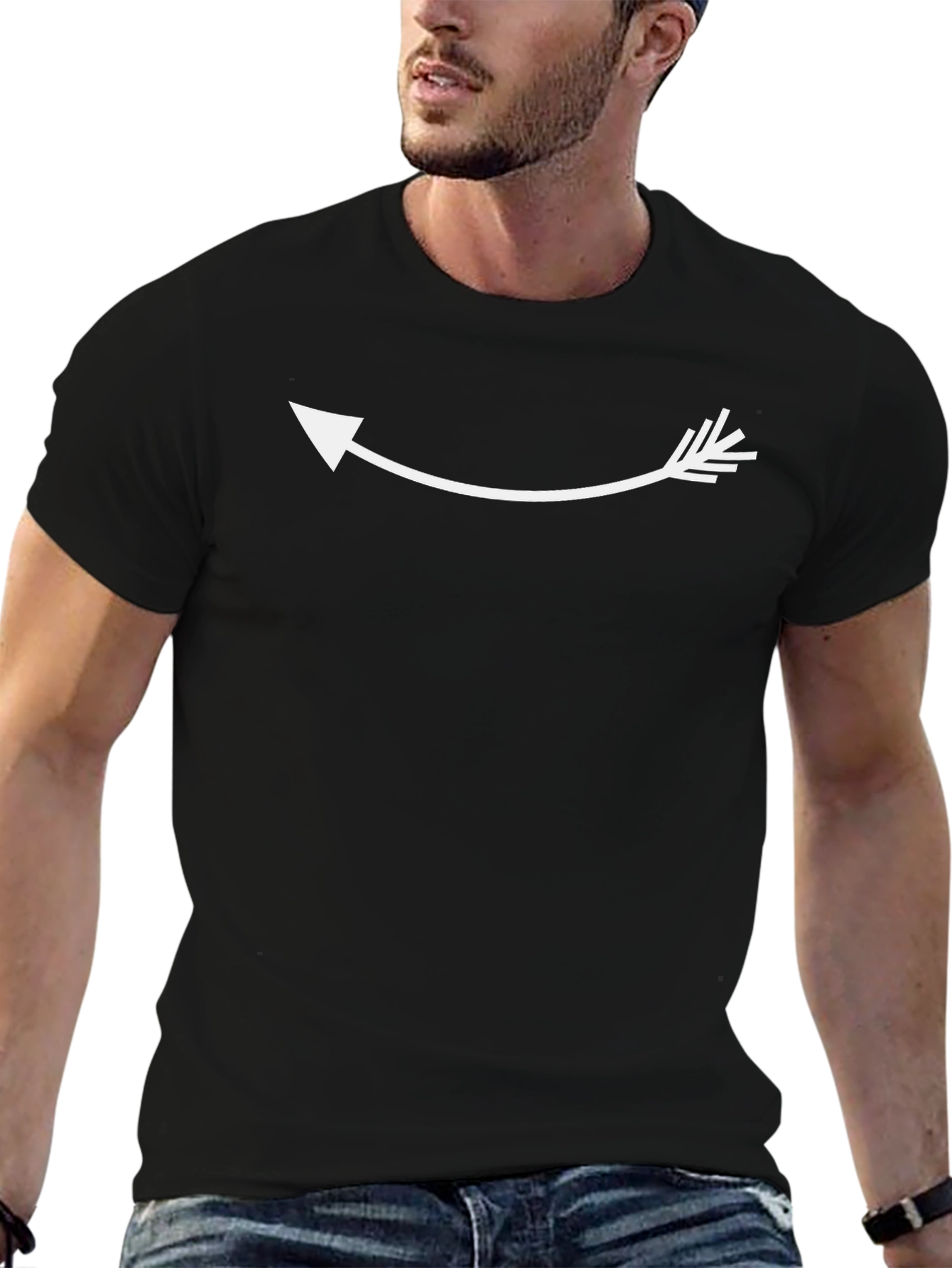 Arrow Graphic Black T-Shirt