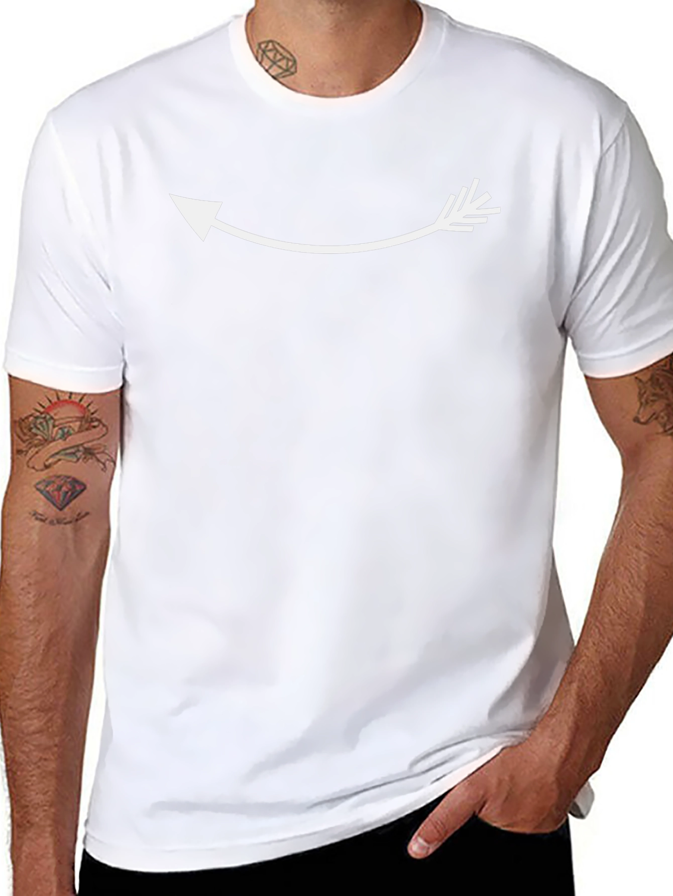 Arrow Graphic Black T-Shirt