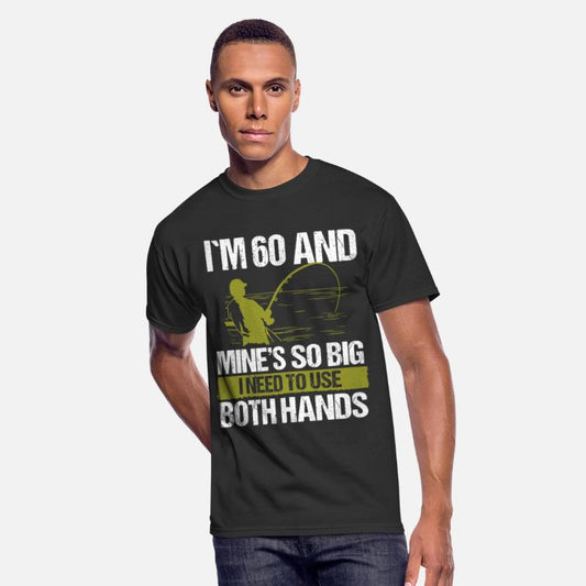 60 Year Old Fishing Lure Fisherman Rod Funny 60