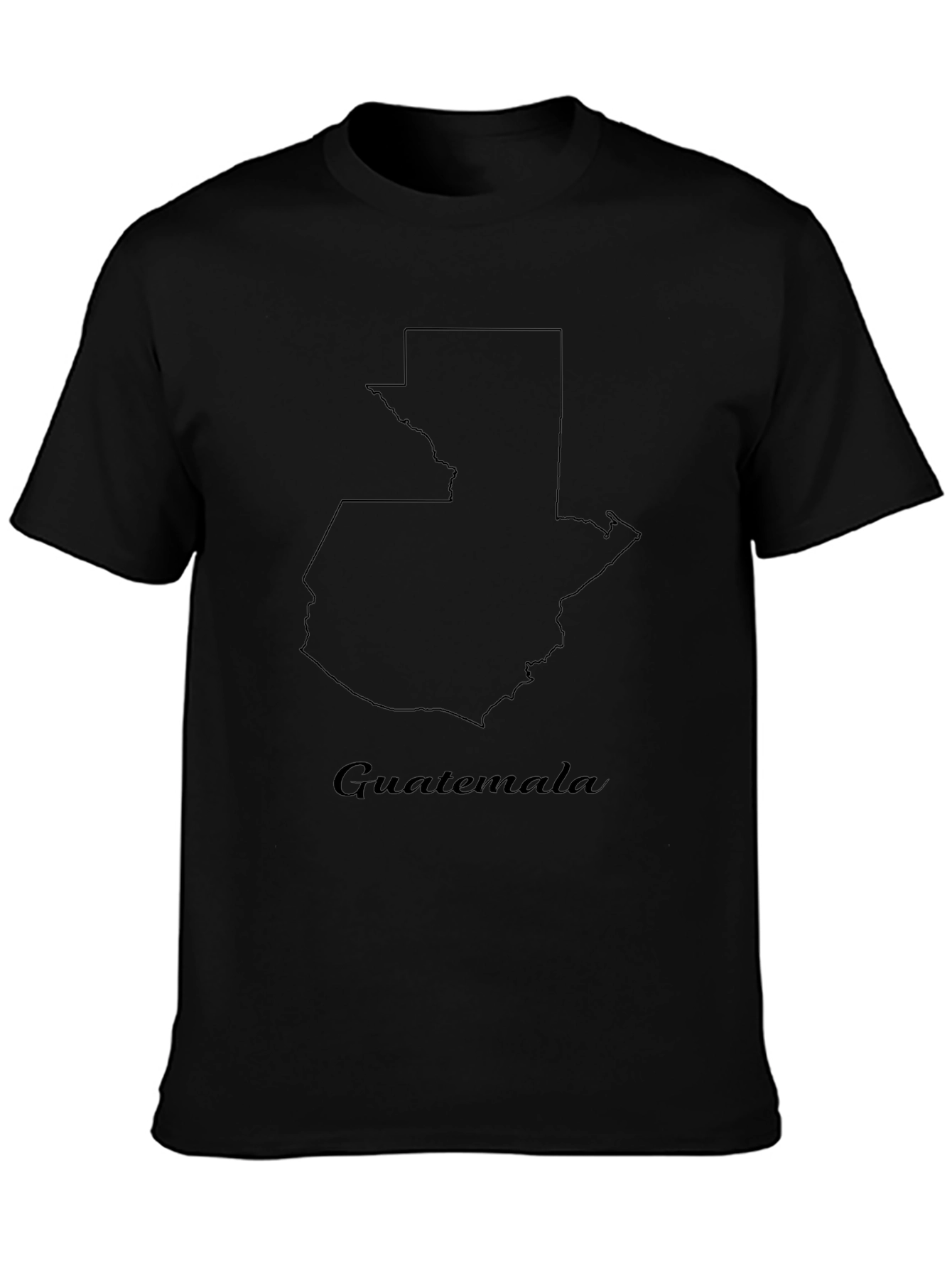 Guatemala Map T-Shirt - Stylish Black Graphic Tee