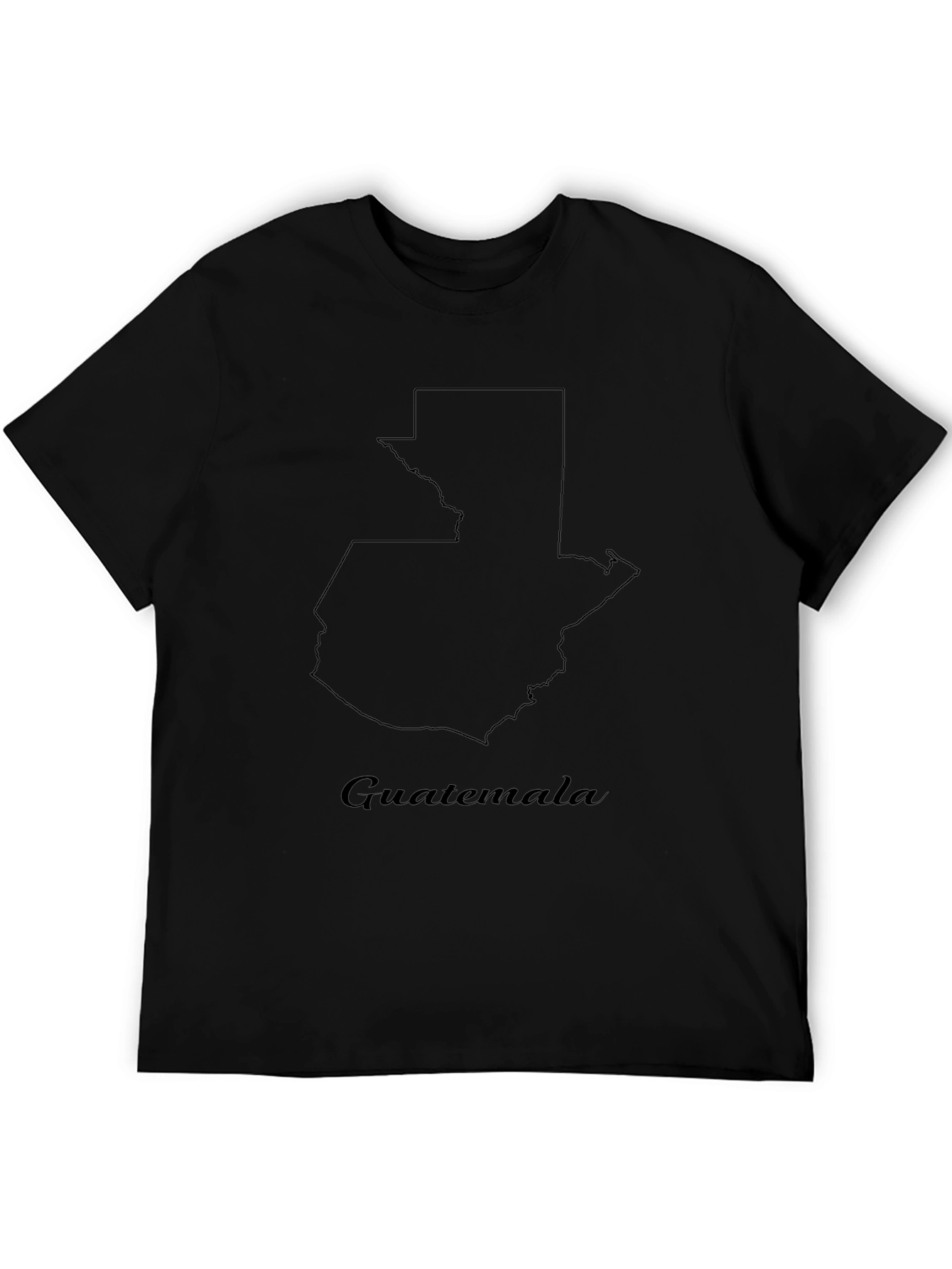 Guatemala Map T-Shirt - Stylish Black Graphic Tee