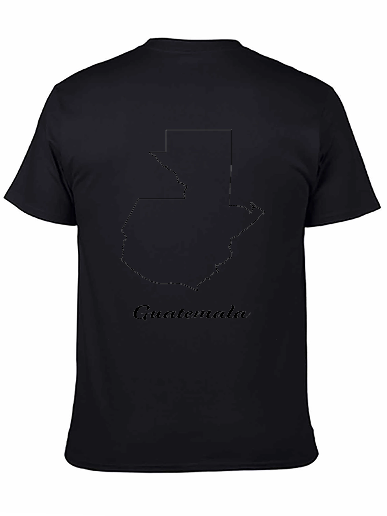 Guatemala Map T-Shirt - Stylish Black Graphic Tee