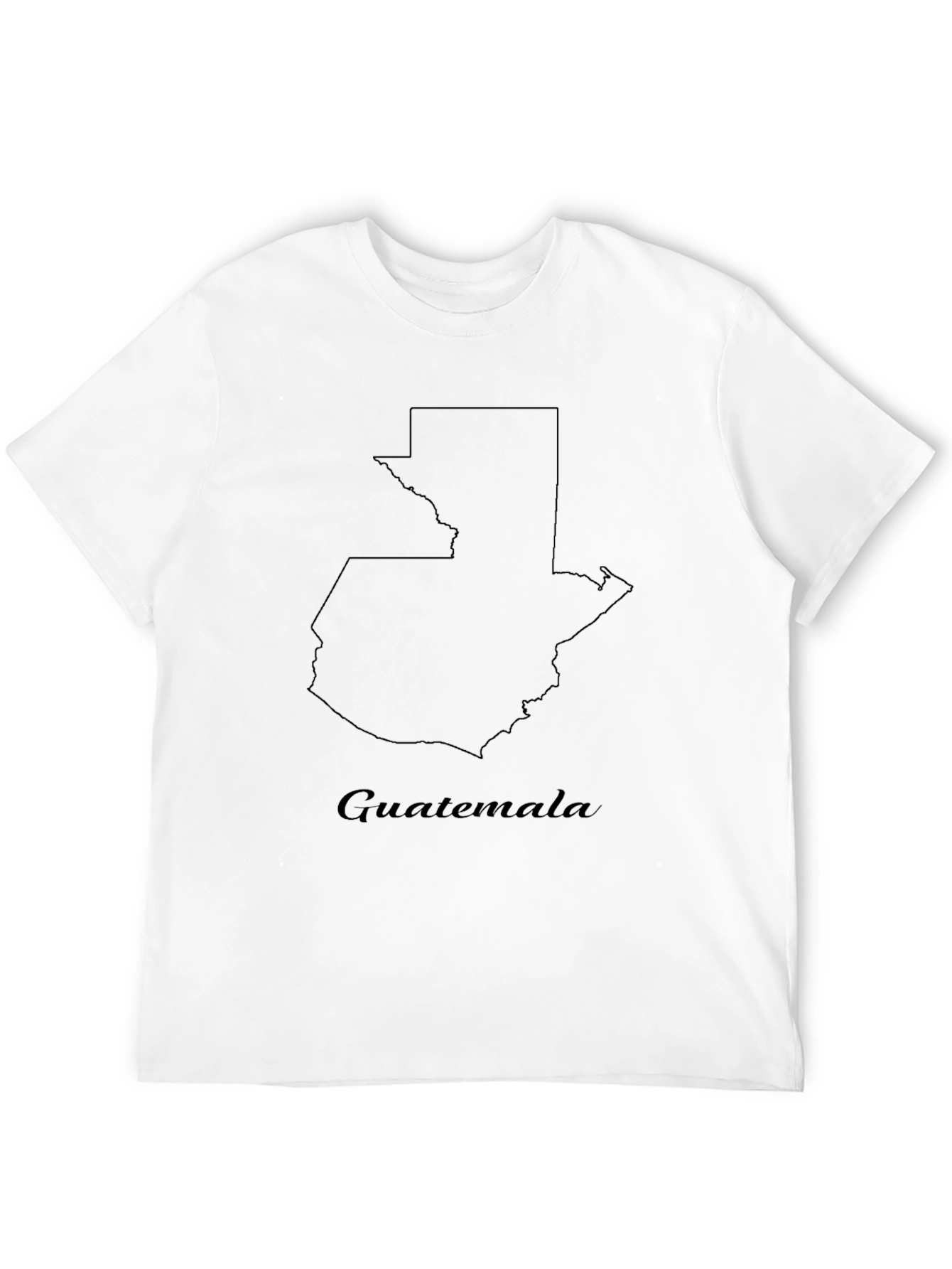 Guatemala Map T-Shirt - Stylish Black Graphic Tee