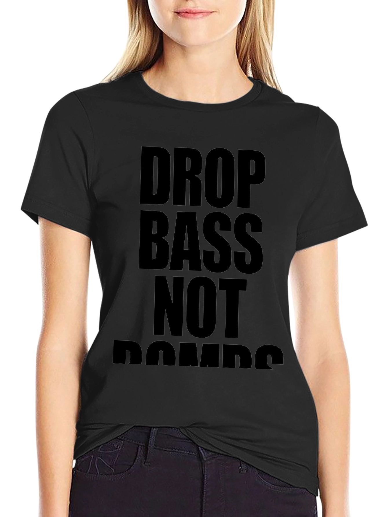 Drop Bass Not Bombs Graphic Tee