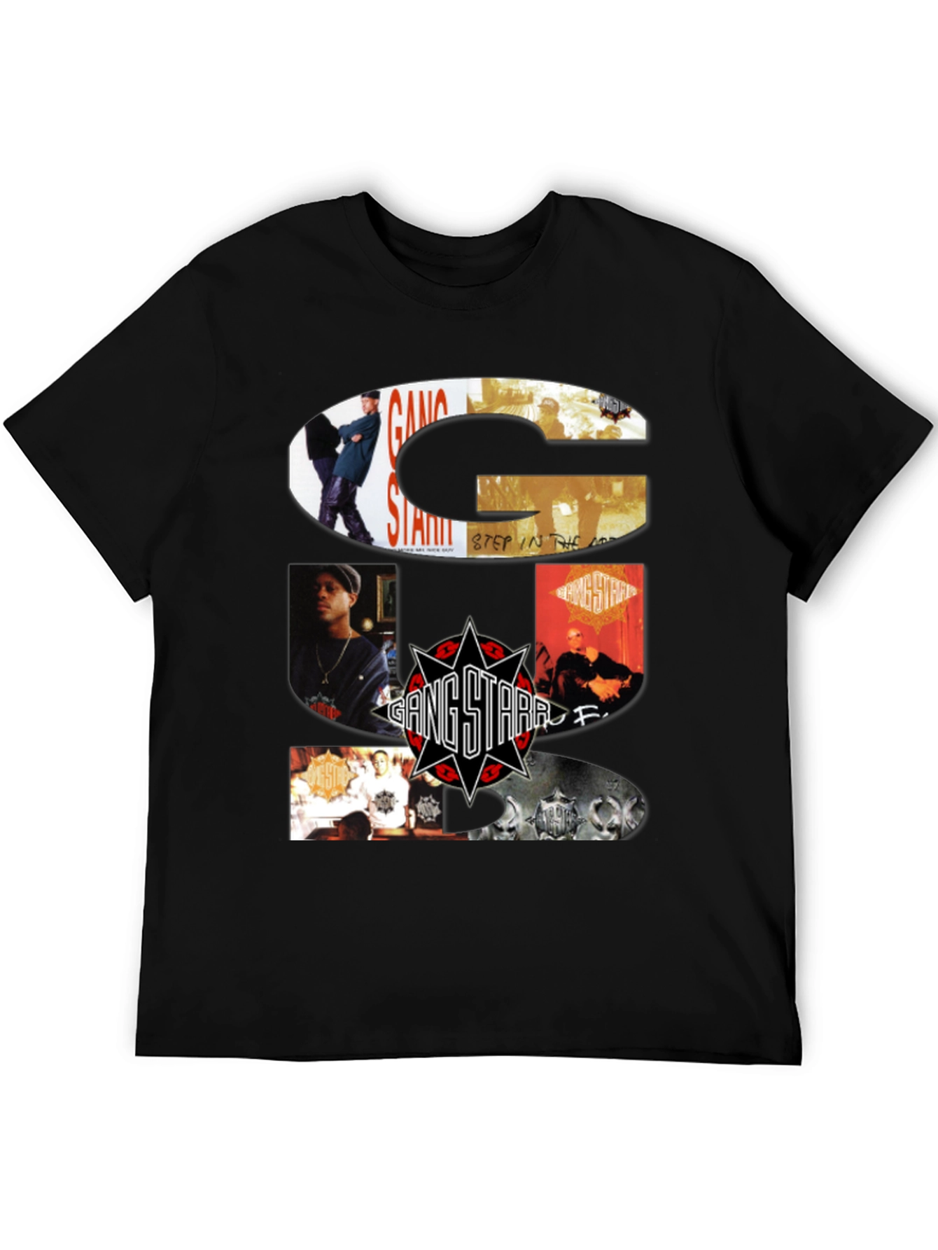 Gang Starr Black T-Shirt - Hip Hop Music Apparel