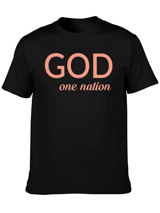 God One Nation Black T-Shirt