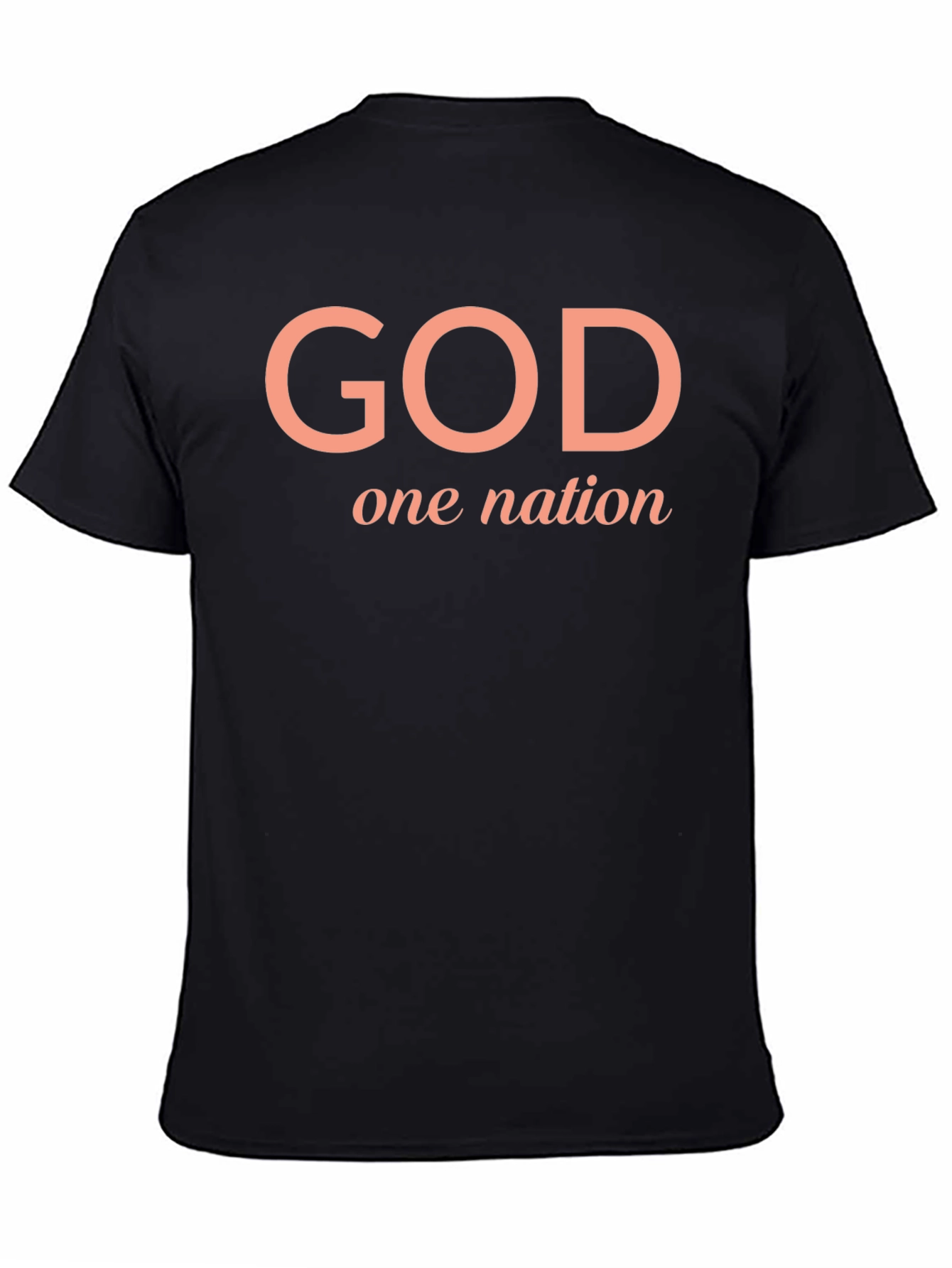 God One Nation Black T-Shirt