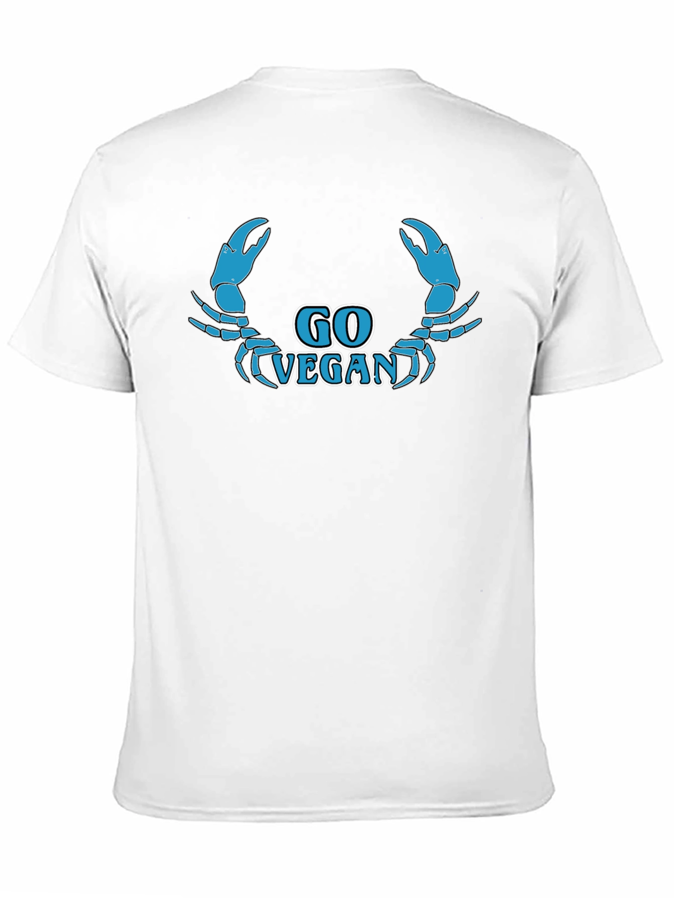 Go Vegan Crab Graphic T-Shirt