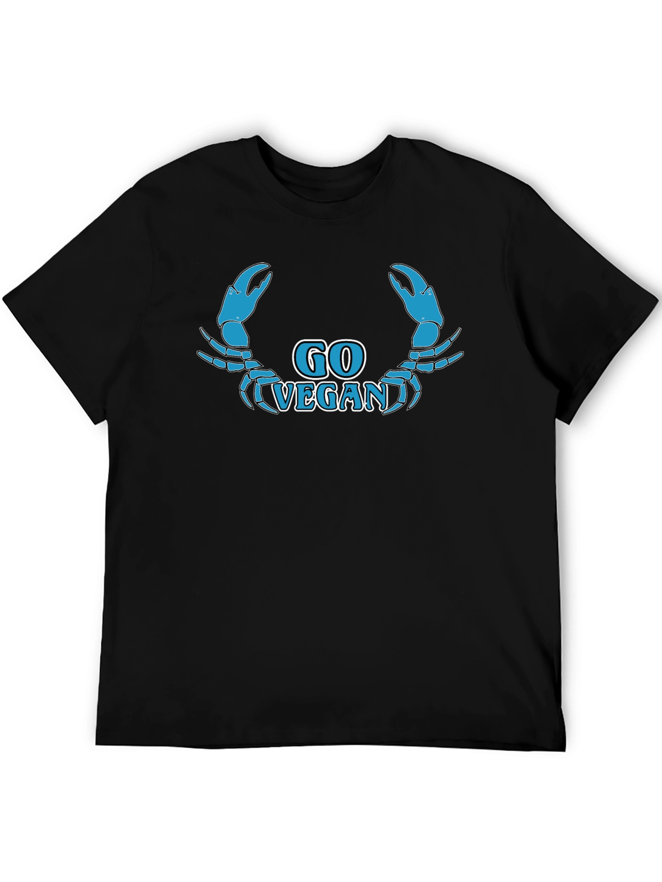 Go Vegan Crab Graphic T-Shirt
