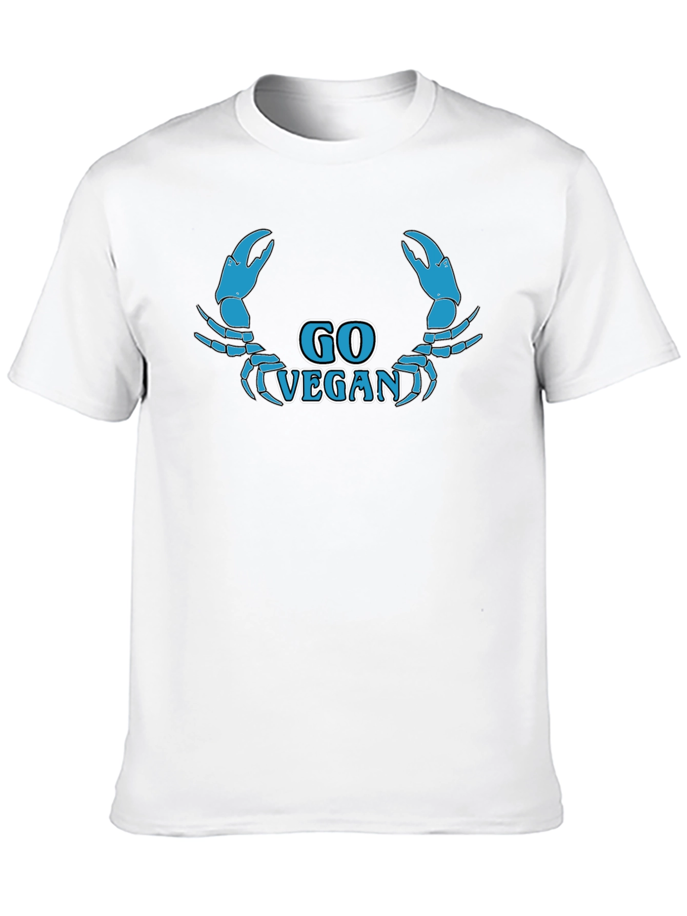 Go Vegan Crab Graphic T-Shirt