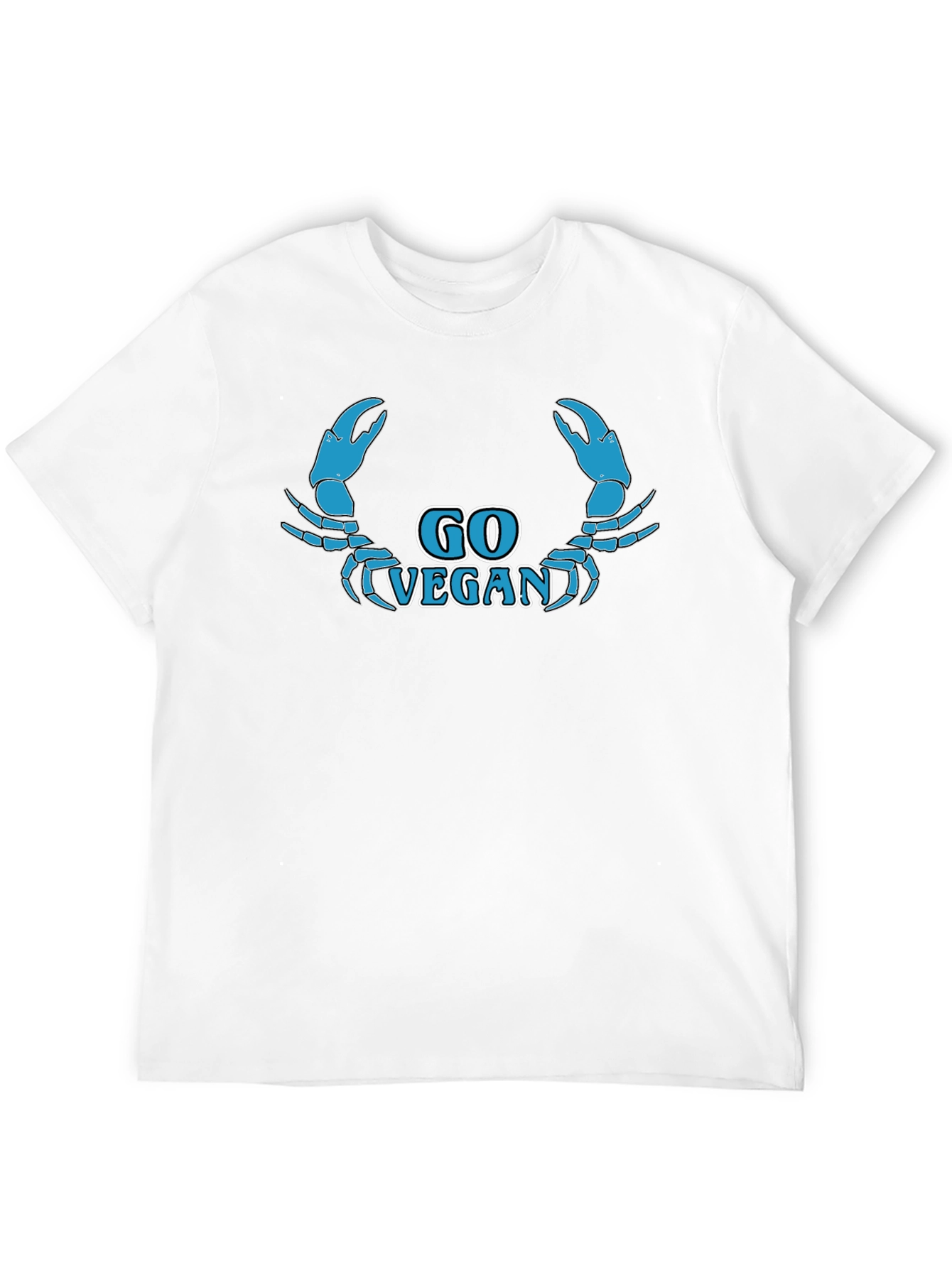 Go Vegan Crab Graphic T-Shirt