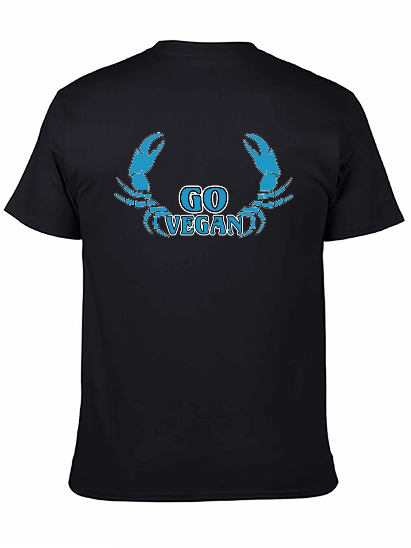 Go Vegan Crab Graphic T-Shirt
