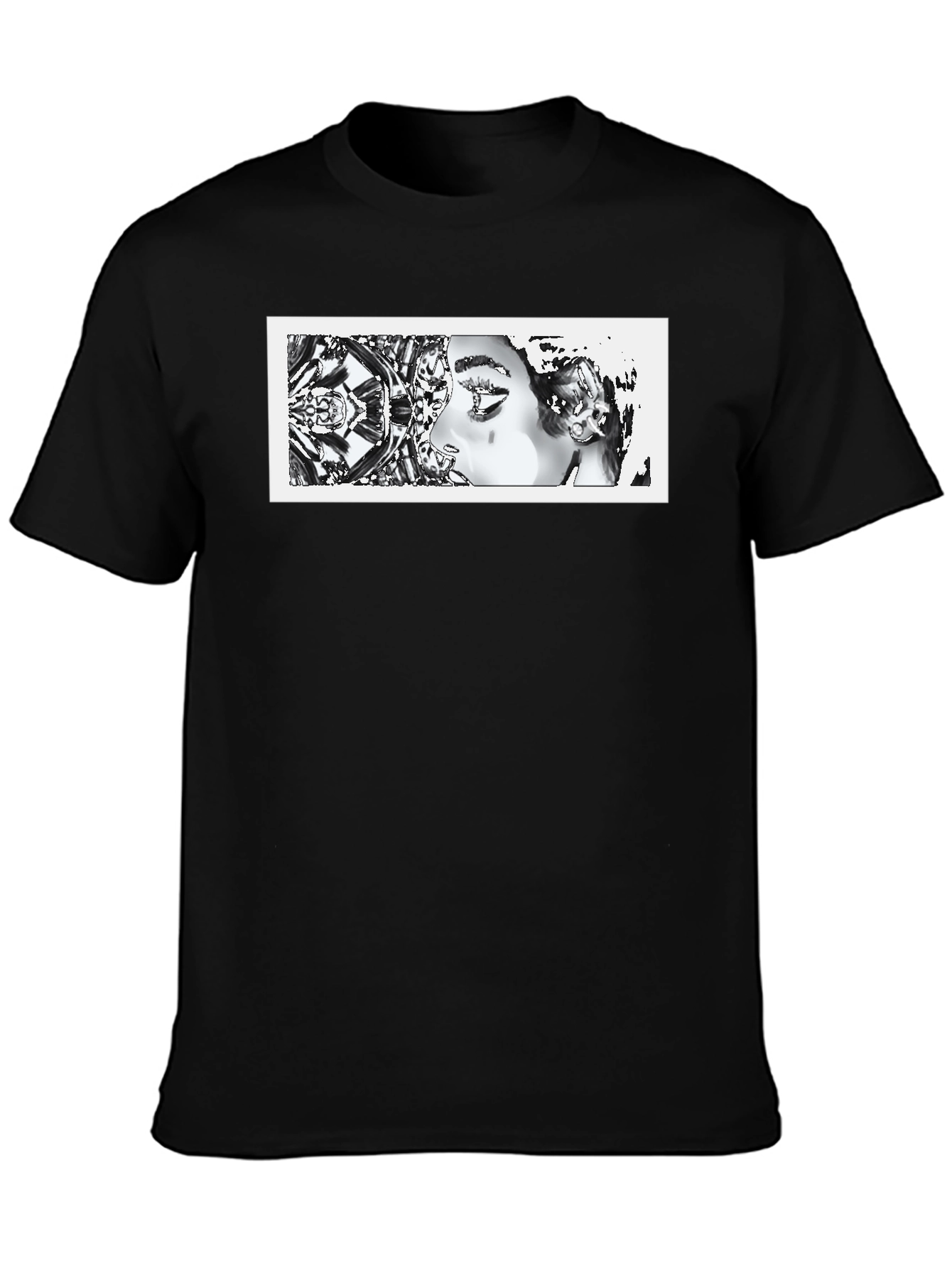 Abstract Art Graphic Black T-Shirt