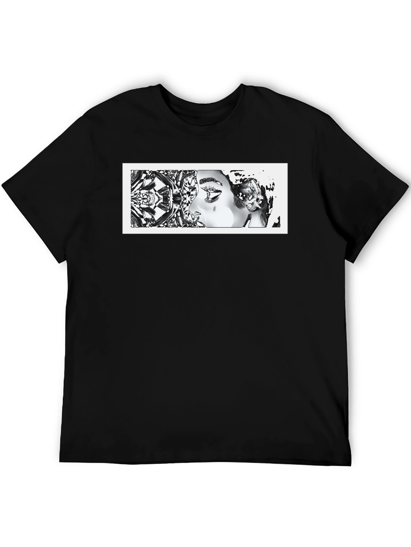Abstract Art Graphic Black T-Shirt