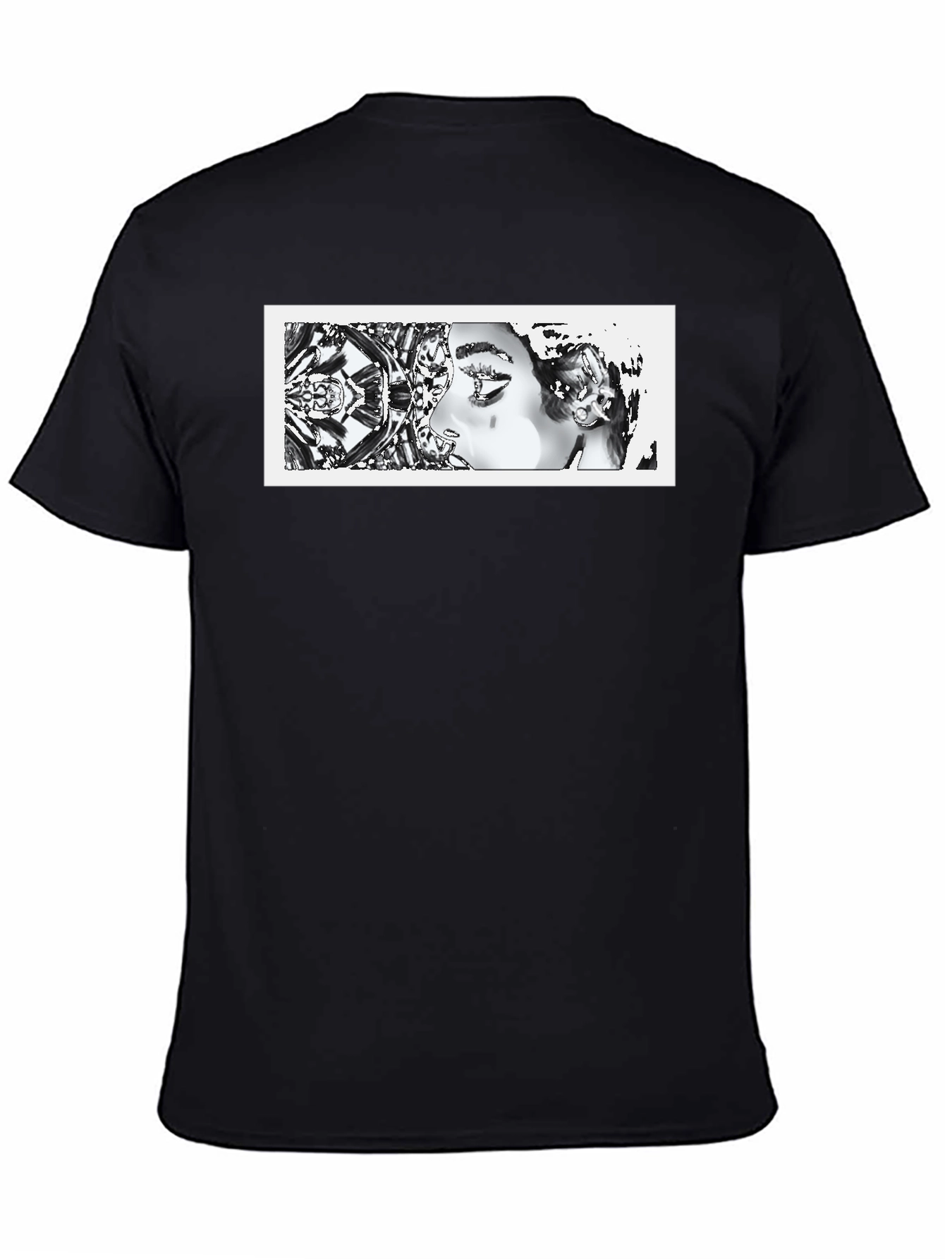 Abstract Art Graphic Black T-Shirt