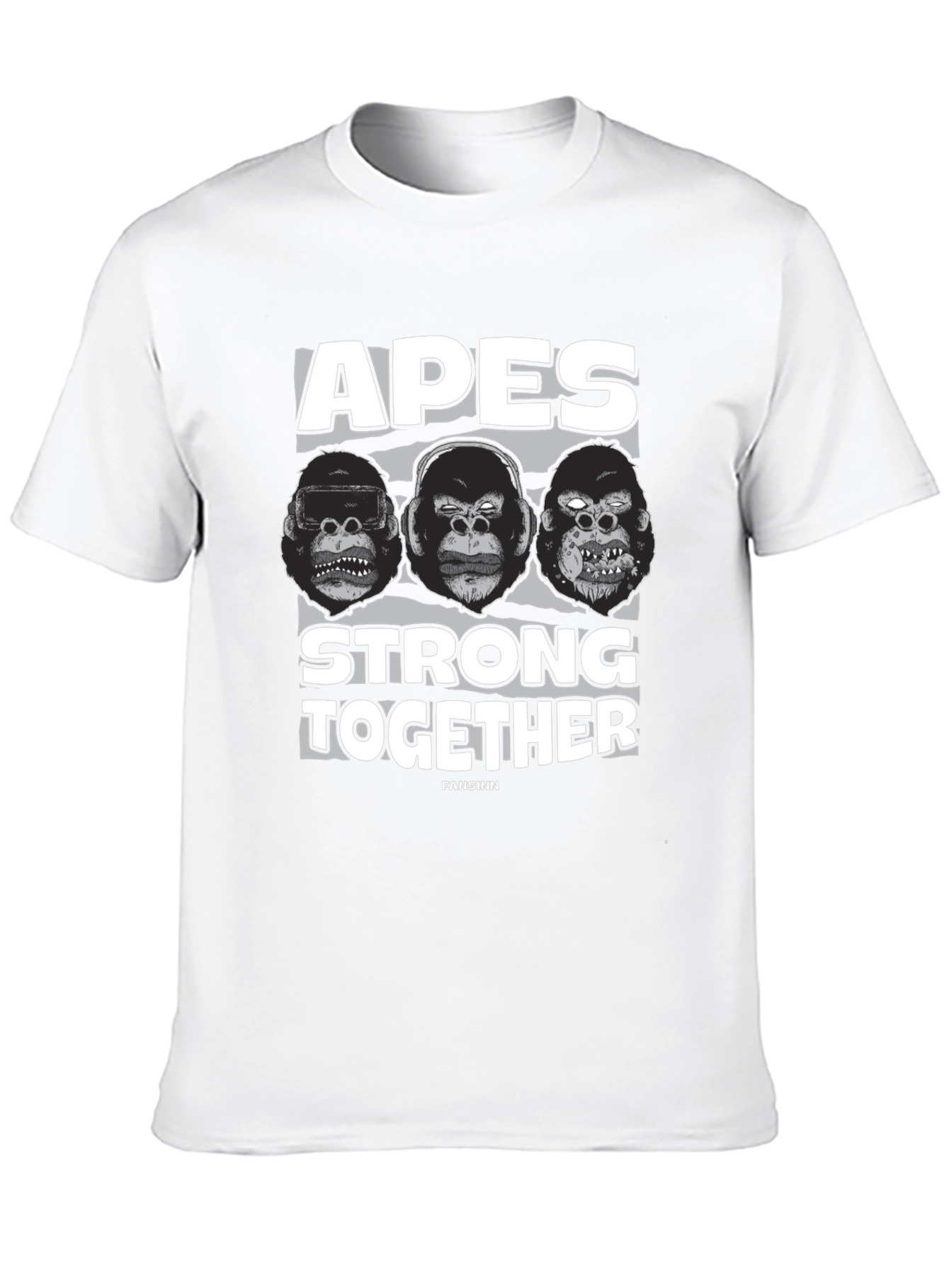 Apes Strong Together Black T-Shirt