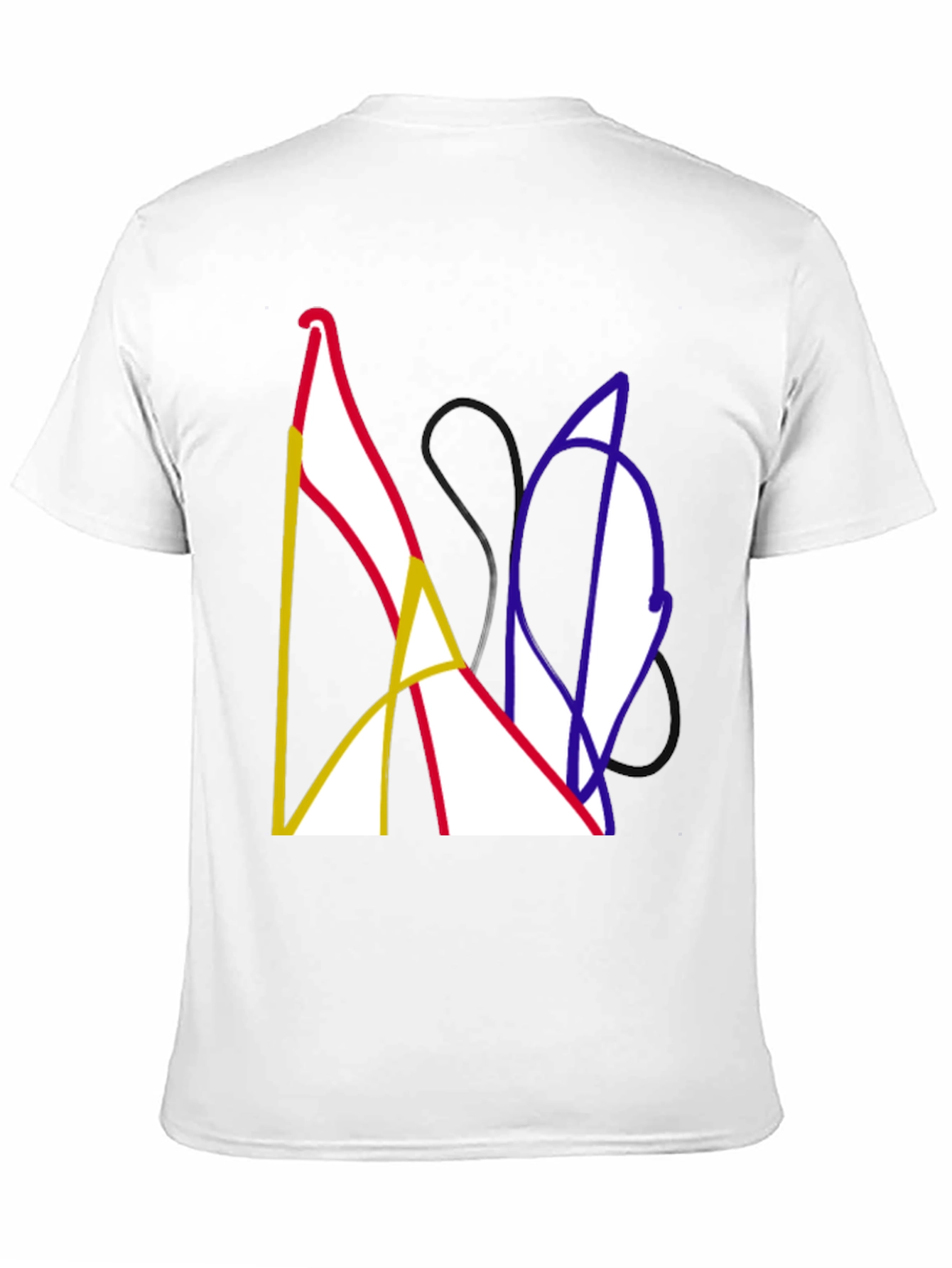 Abstract Art Black T-Shirt - Modern Graphic Tee
