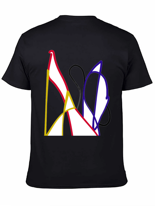 Abstract Art Black T-Shirt - Modern Graphic Tee