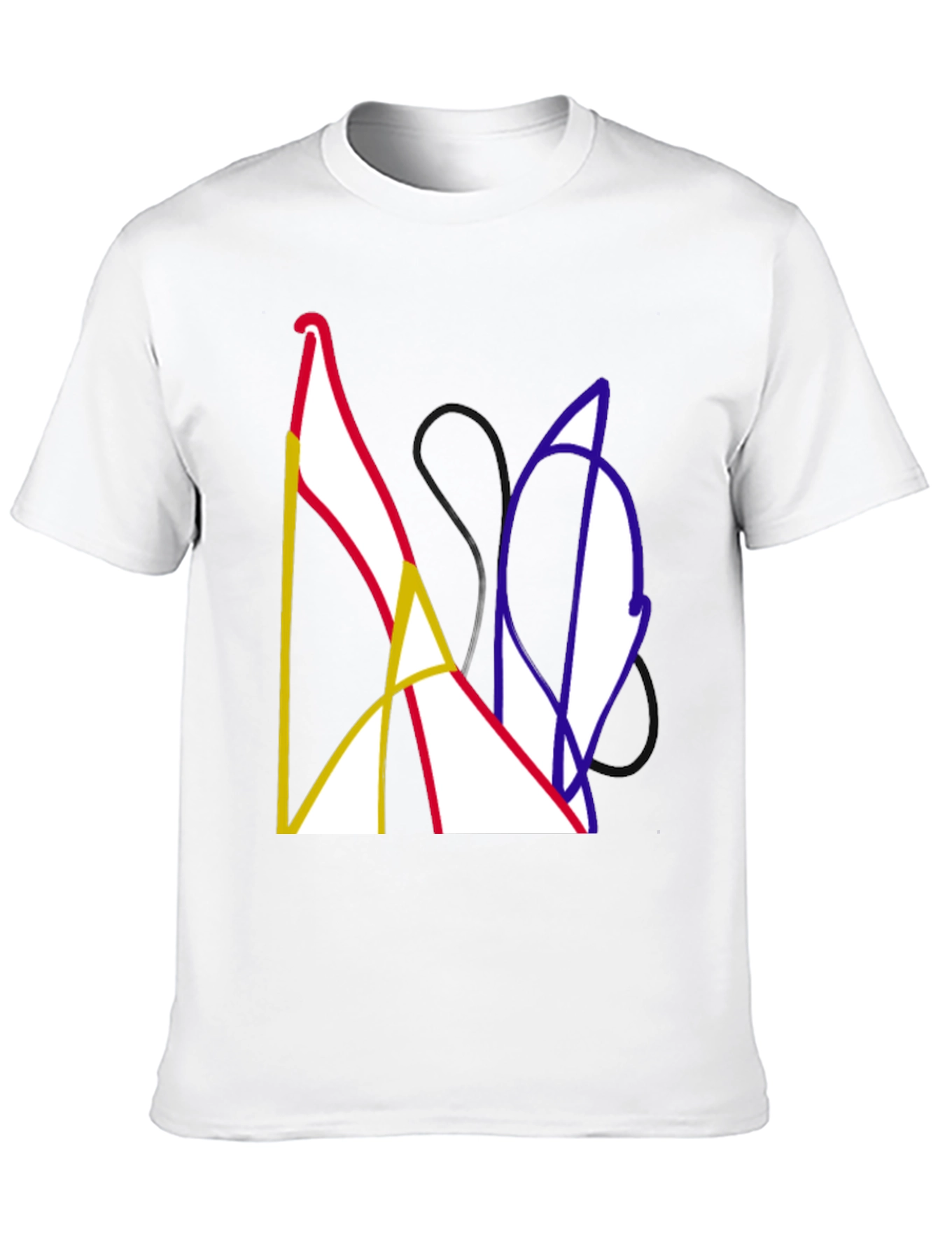 Abstract Art Black T-Shirt - Modern Graphic Tee