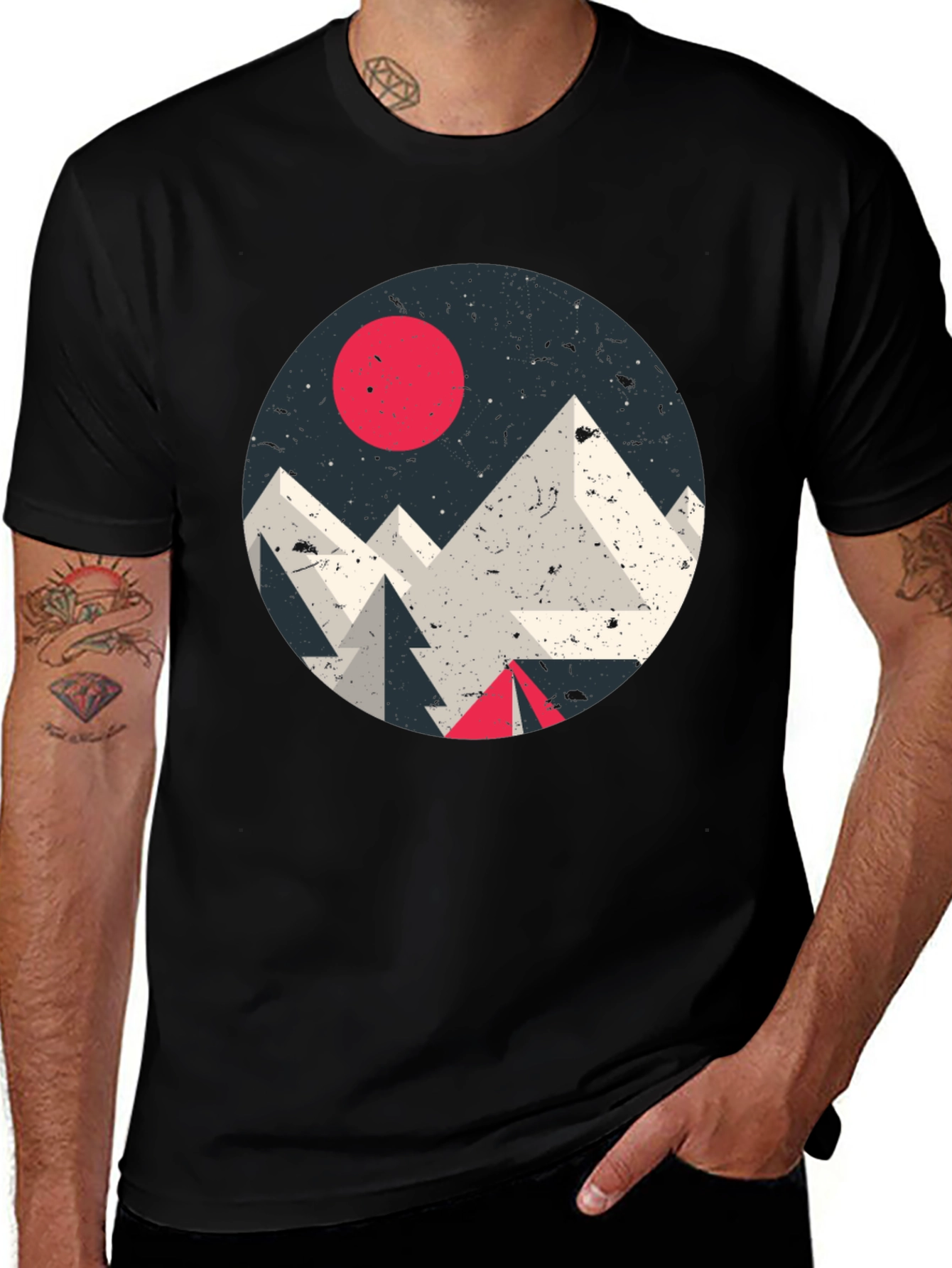 Geometric Mountain T-Shirt