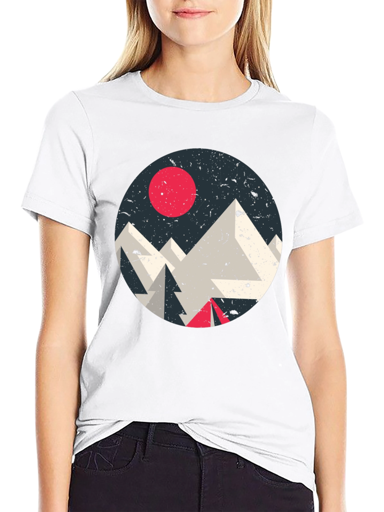 Geometric Mountain T-Shirt