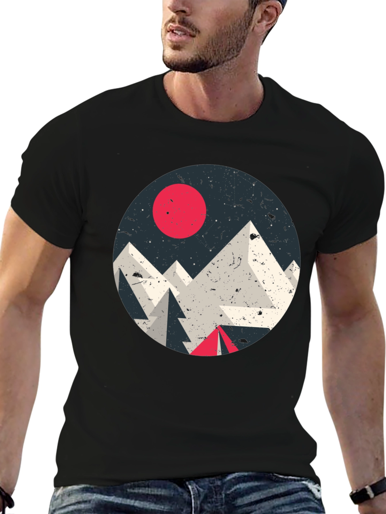 Geometric Mountain T-Shirt