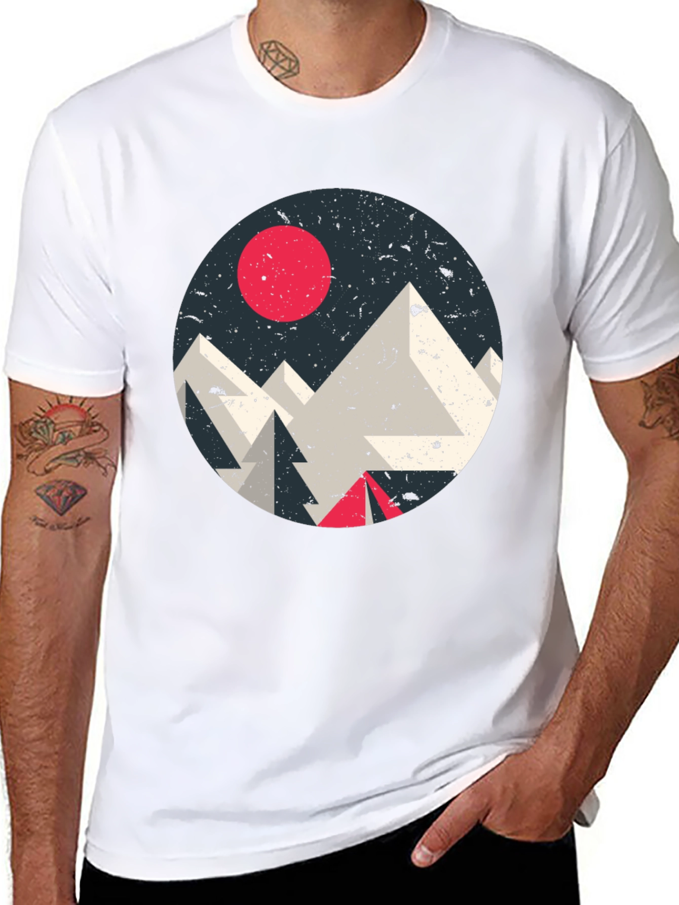 Geometric Mountain T-Shirt