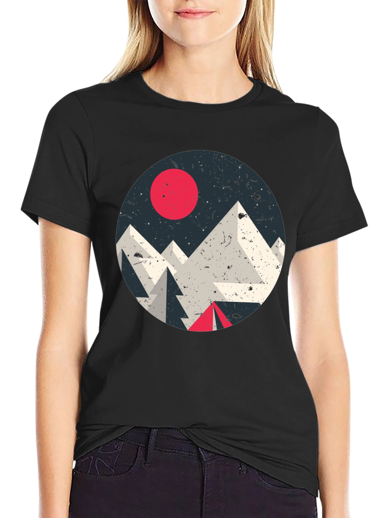 Geometric Mountain T-Shirt