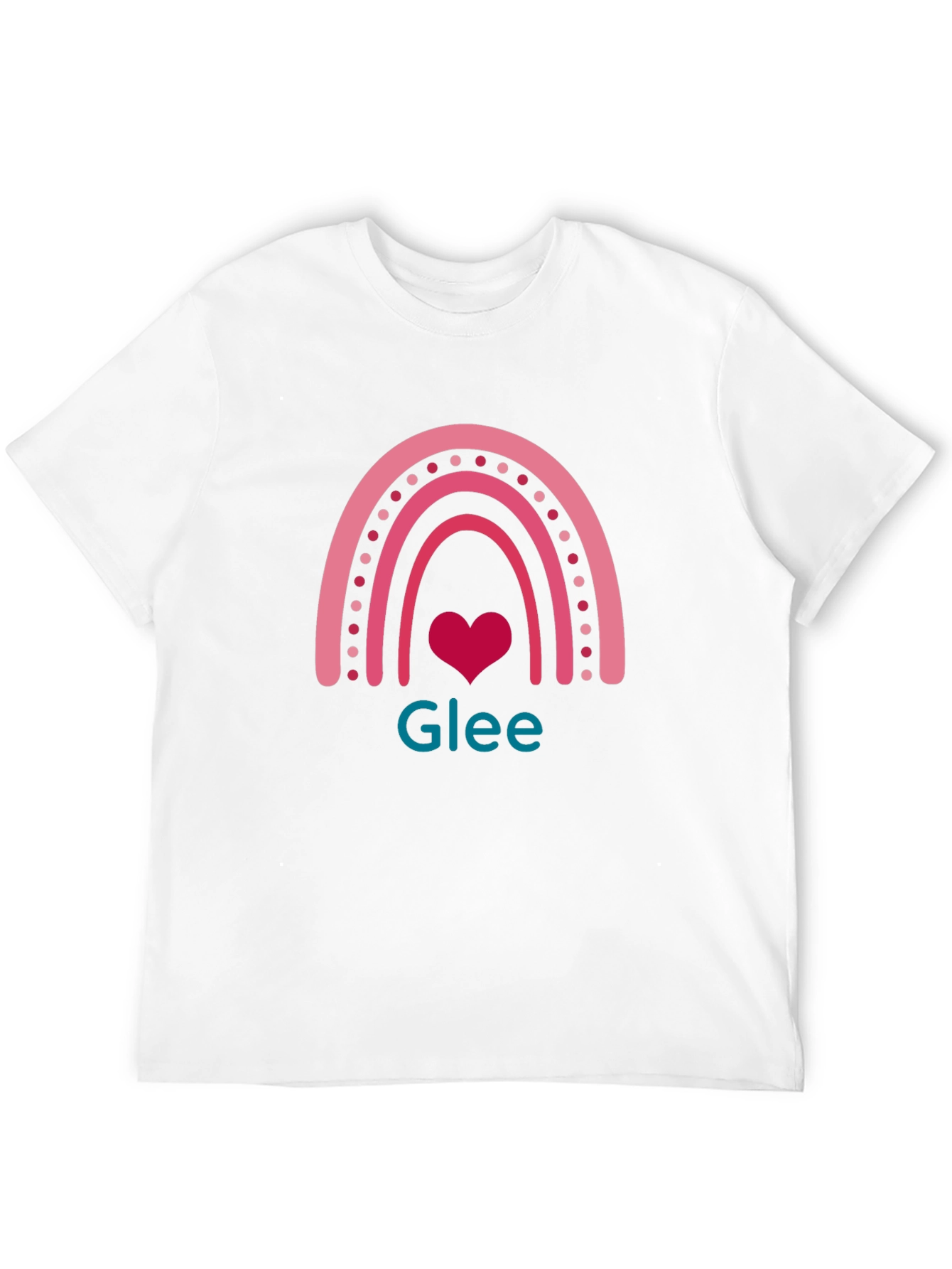 Glee Rainbow Heart T-Shirt - Black