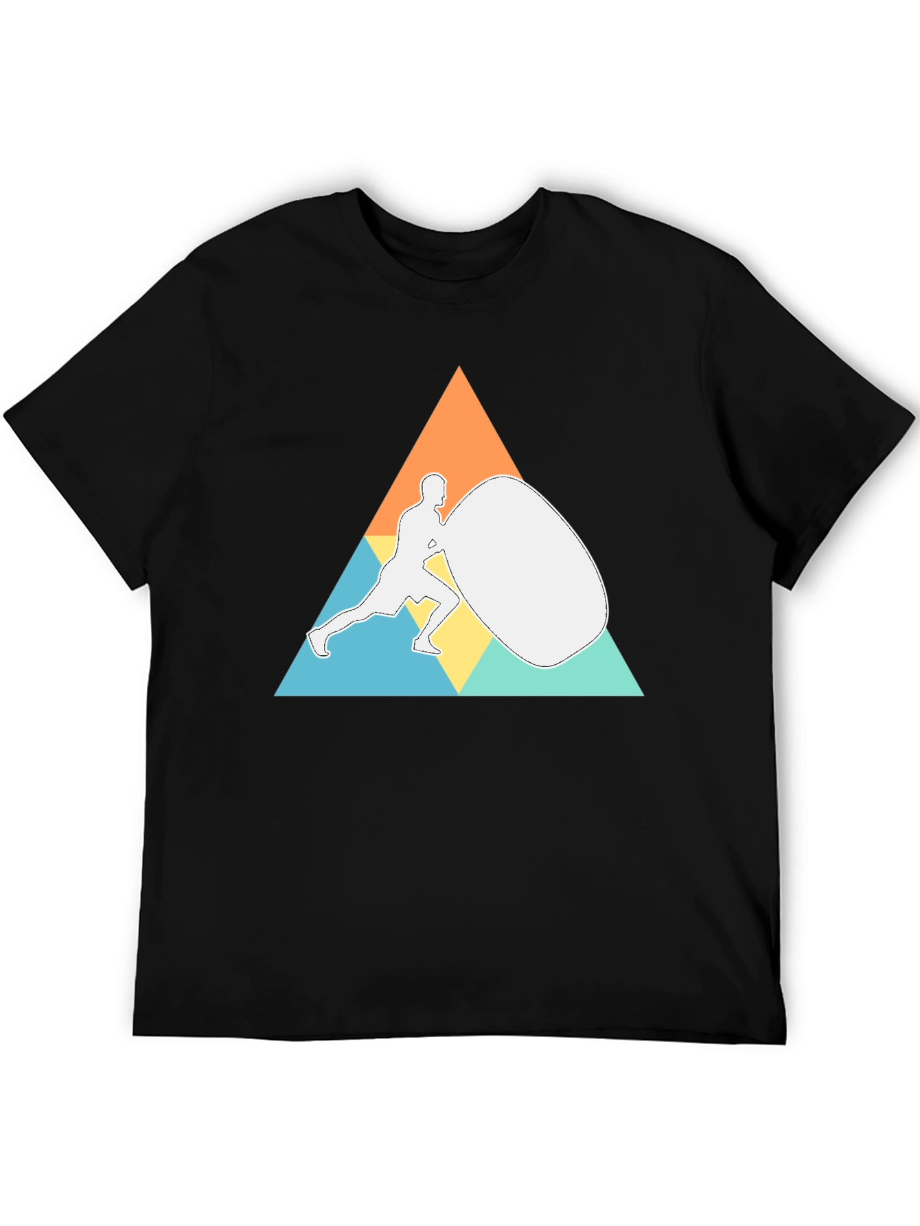 Geometric Strongman Black T-Shirt